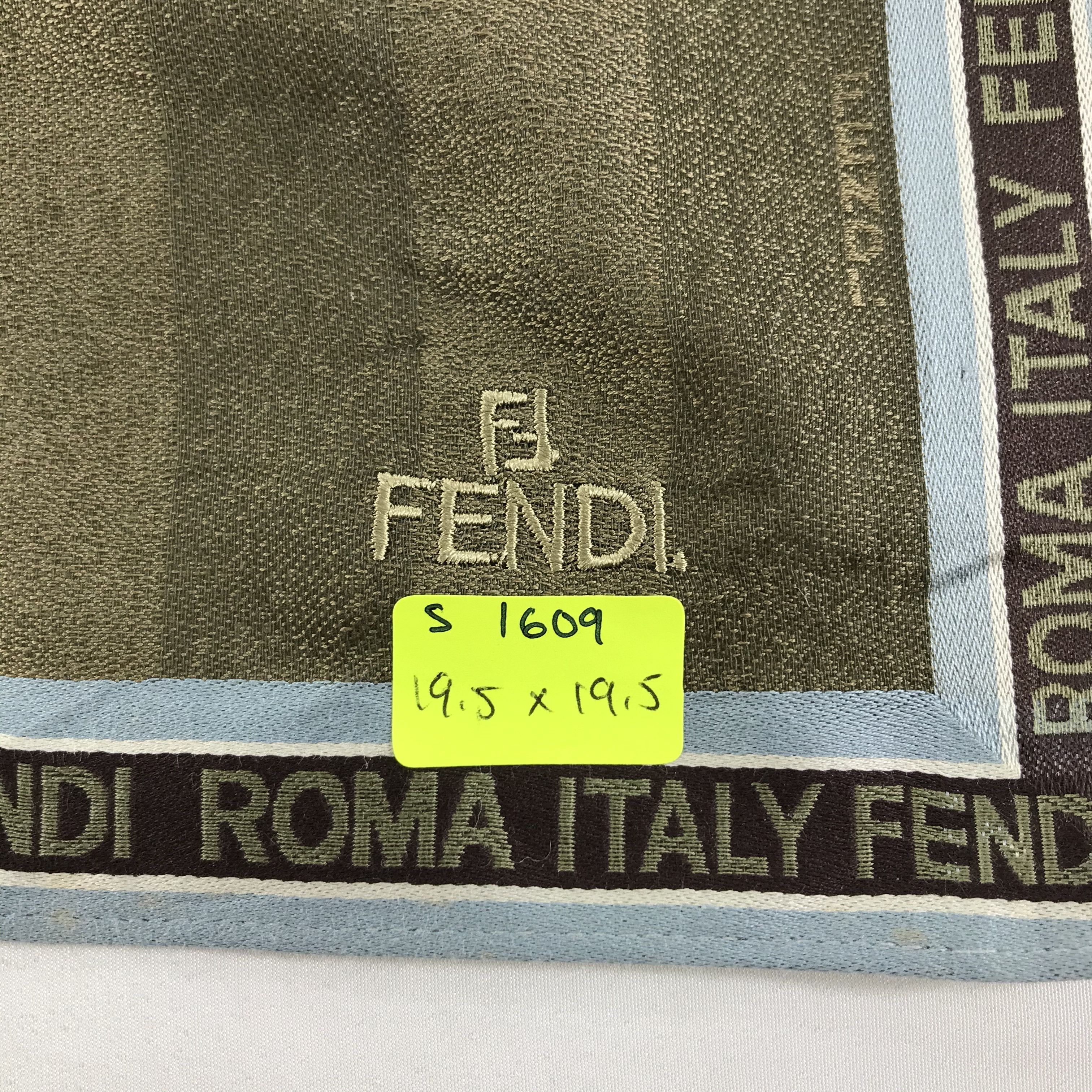 Vintage Vintage Fendi Bandana / Handkerchief / Neckerchief - S1609 Size ONE SIZE - 5 Thumbnail