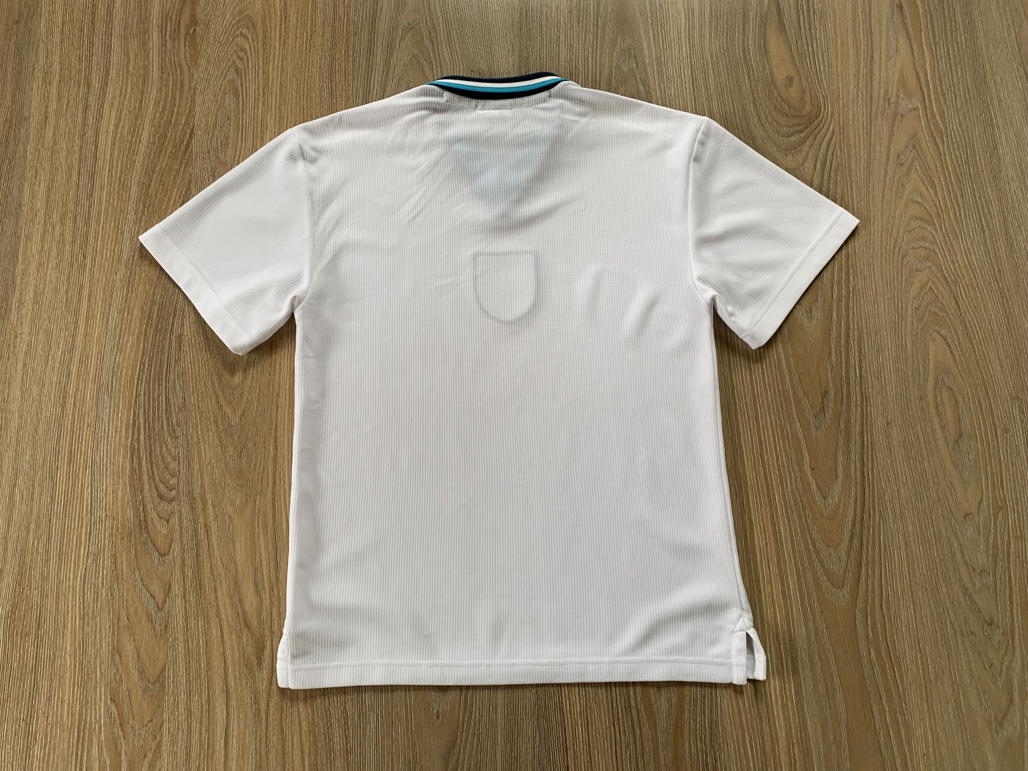 Vintage Score Draw England National Team White Training Polo Size US S / EU 44-46 / 1 - 3 Thumbnail