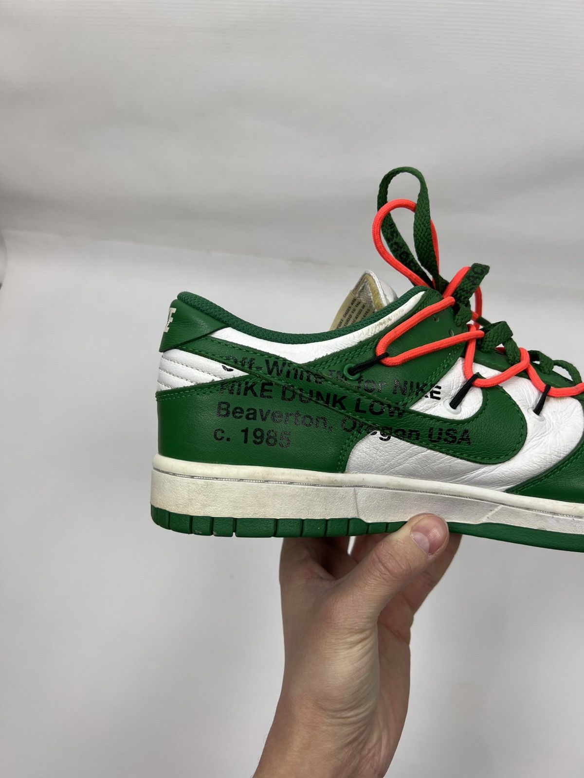 Nike × Off-White Nike Dunk Low Off White Pine Green size 11 Size US 11 / EU 44 - 18 Thumbnail