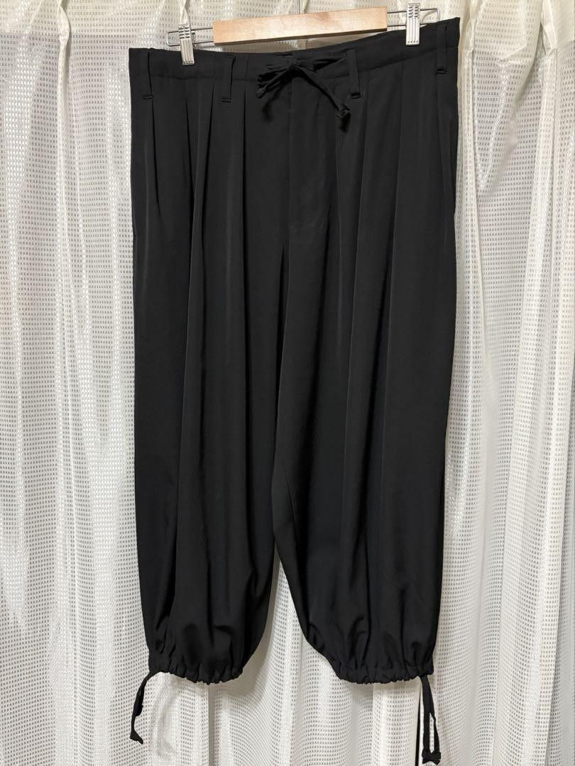 Yohji Yamamoto POUR HOMME 19ss wool gabardine baloon pants HH-P46-100 Size US 35 - 2 Thumbnail
