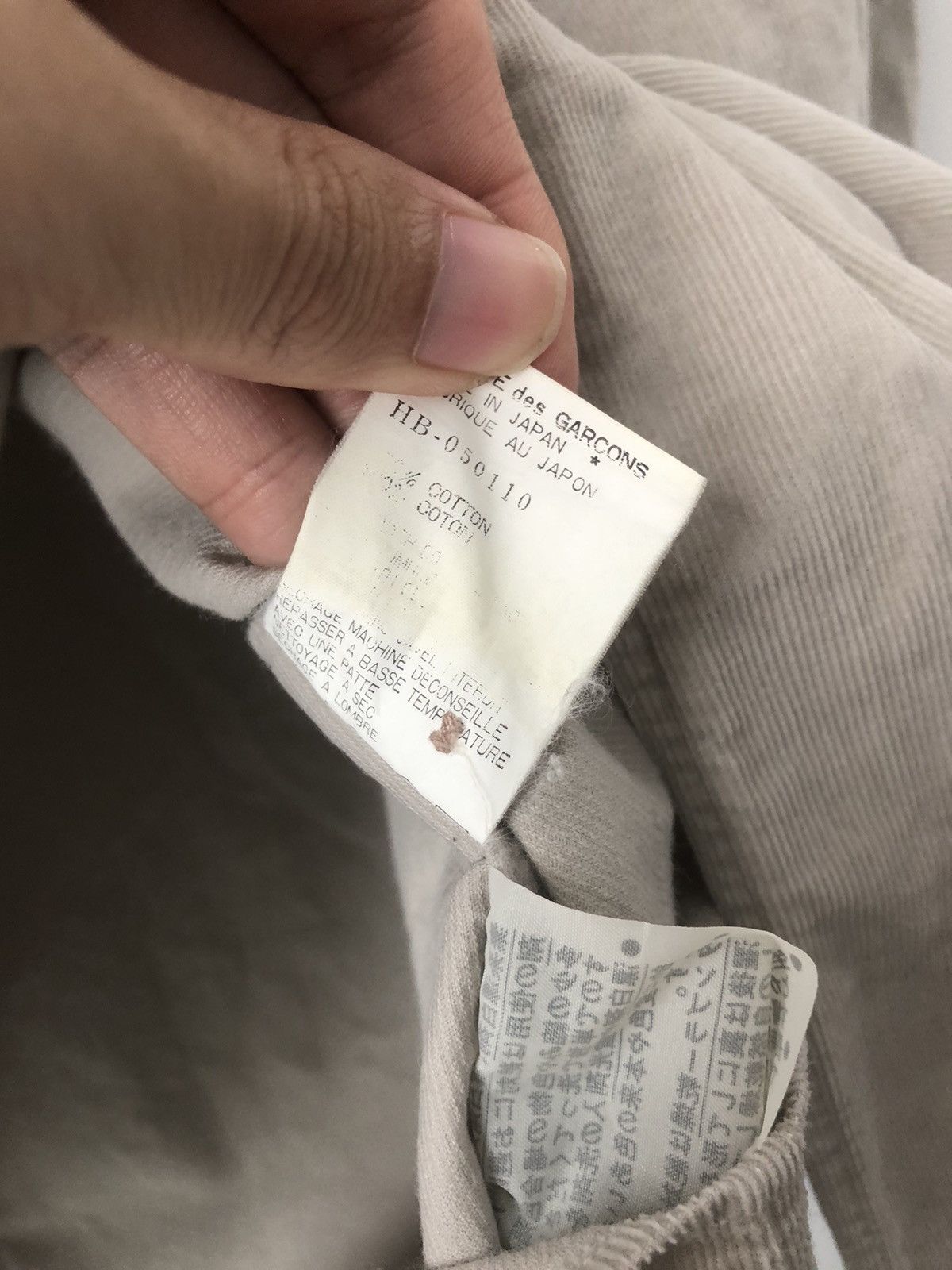 Comme des Garcons Homme Corduroy shirt Size US L / EU 52-54 / 3 - 6 Thumbnail
