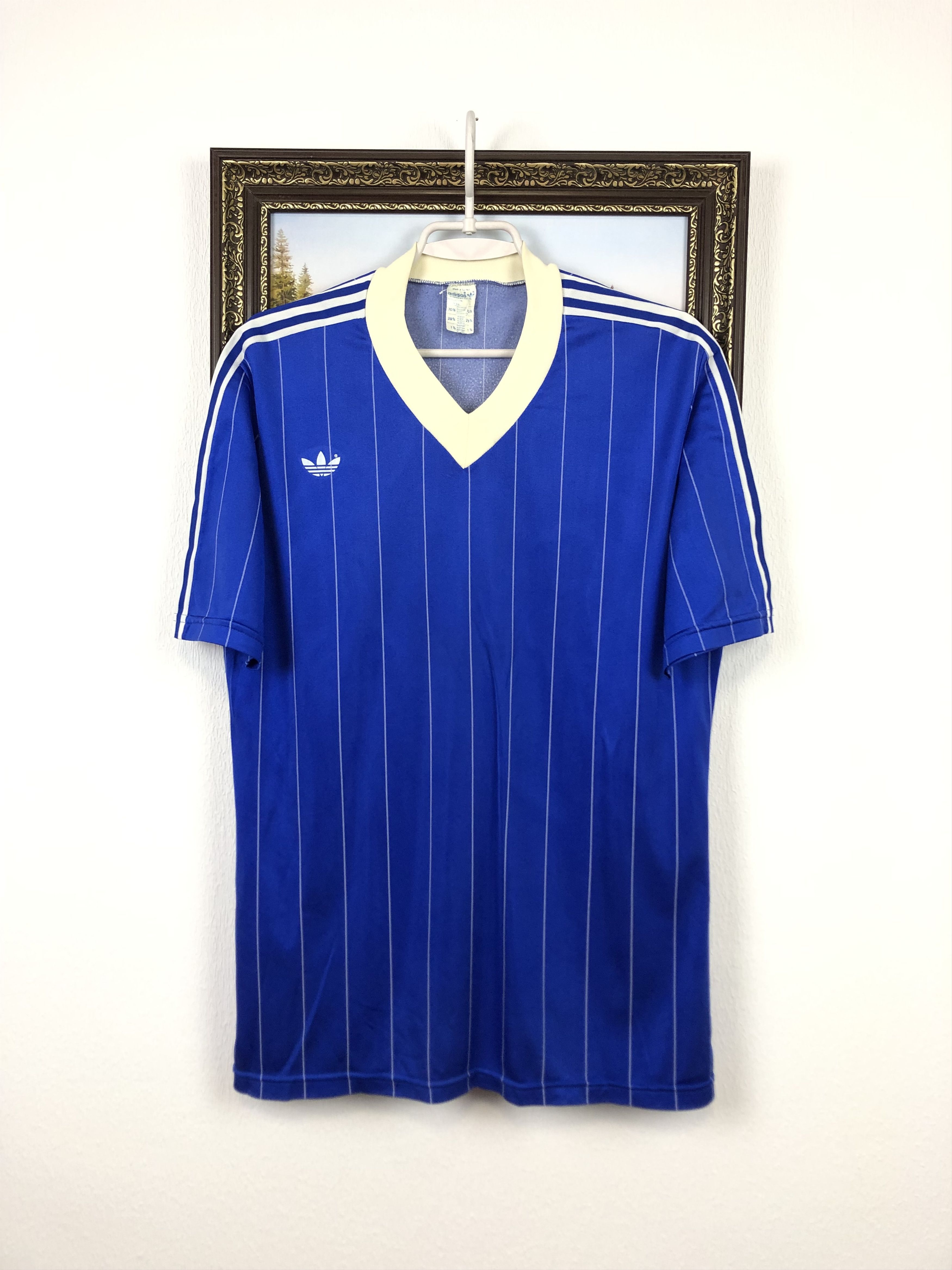 Adidas Soccer Jersey Vintage Vintage 80 s Football Shirt Template Jersey Rare Nylon Grailed