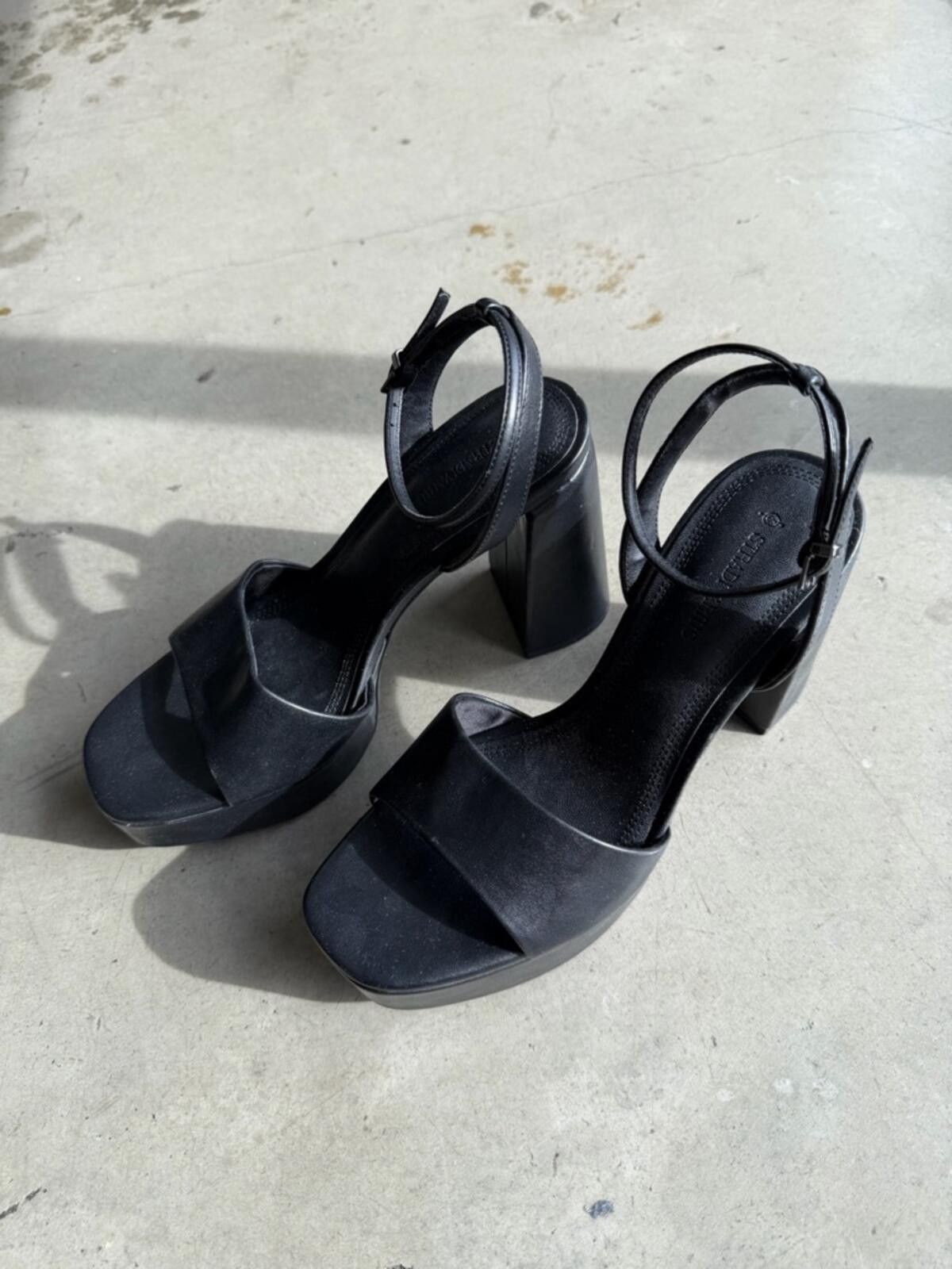 Other Stradivarius / Platform Heels / Black Ankle Strap Size US 6.5 / IT 36.5 - 6 Thumbnail
