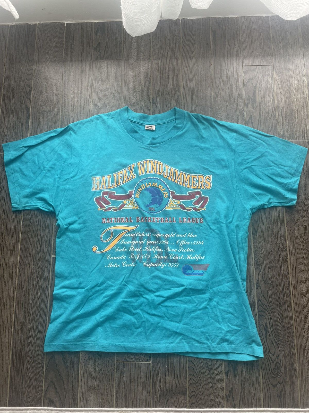 Vintage Halifax Windjammers 1990s promotional Tee Size US XL / EU 56 / 4 - 1 Thumbnail