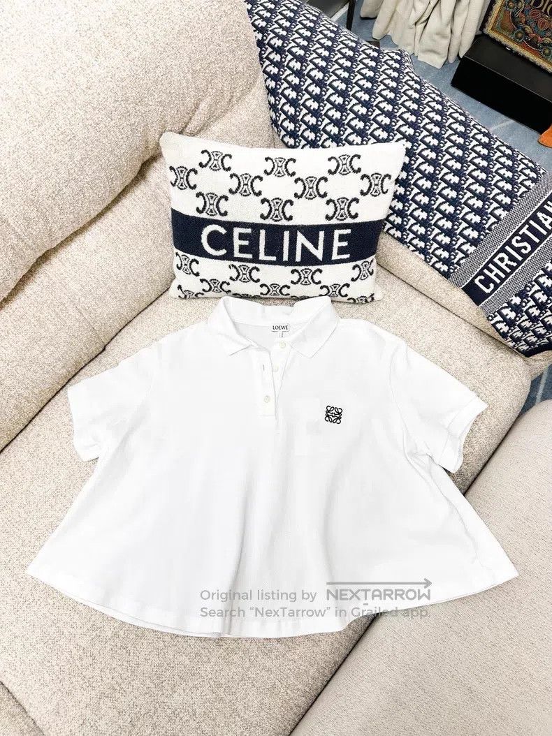 Loewe Loewe Embroidered logo oversized short-sleeve T-shirt Size M / US 6-8 / IT 42-44 - 1 Thumbnail