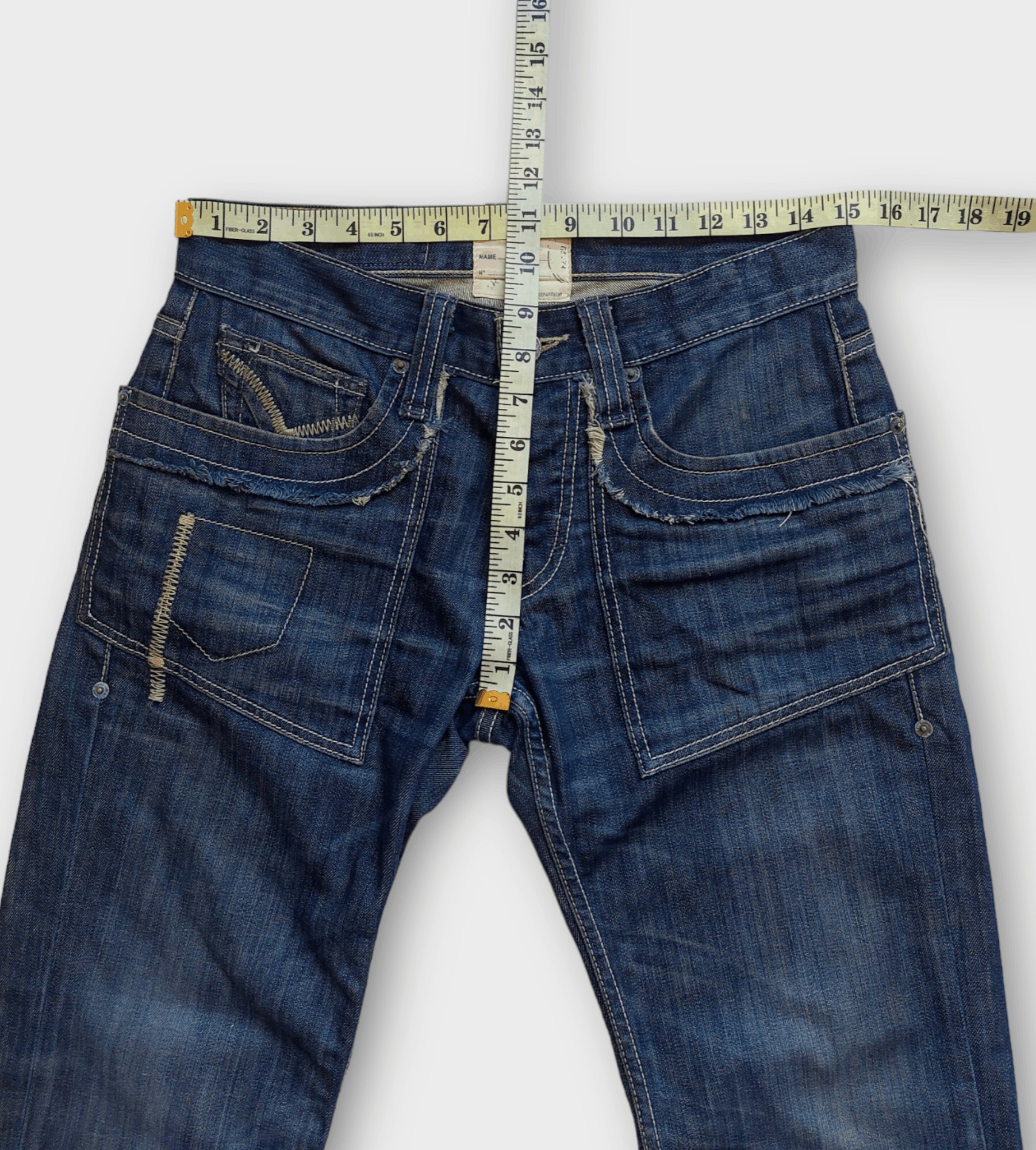 Vintage Vintage Jimmy Taverniti Outer Stitched Jeans Size US 29 - 18 Thumbnail