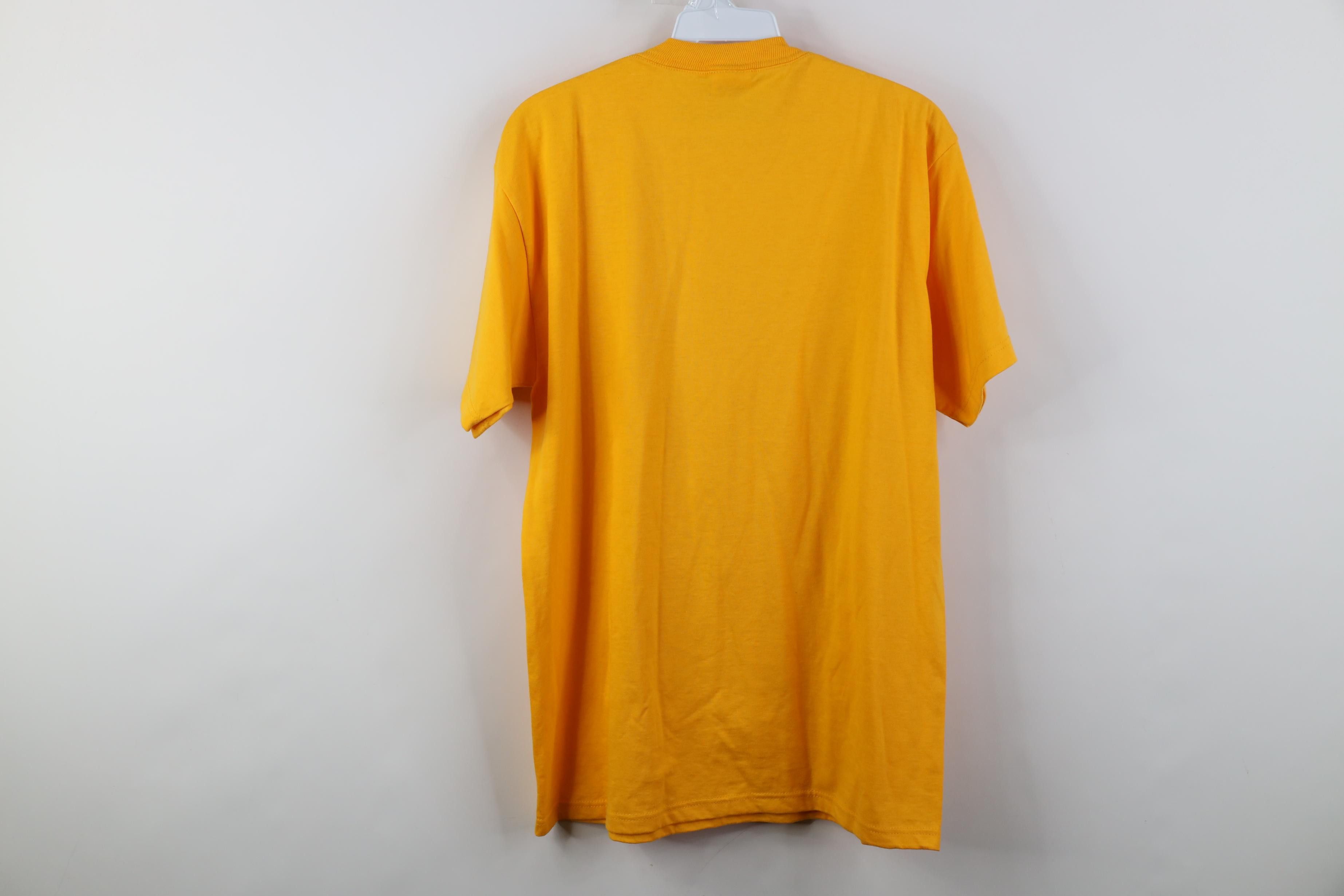 Vintage Deadstock Vintage 90s Streetwear Short Sleeve T-Shirt Yellow Size US M / EU 48-50 / 2 - 6 Thumbnail