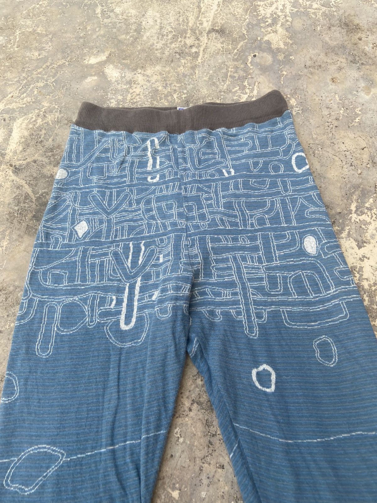 Kapital Kapital Windday SafetyFlap Pants Japan Made Art Pattern Knit Size US 26 / EU 42 - 3 Thumbnail