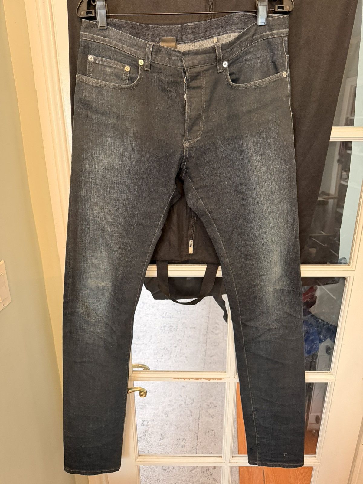 Dior Dior Homme Coated Blue Denim. Jakes Size US 31 - 1 Thumbnail