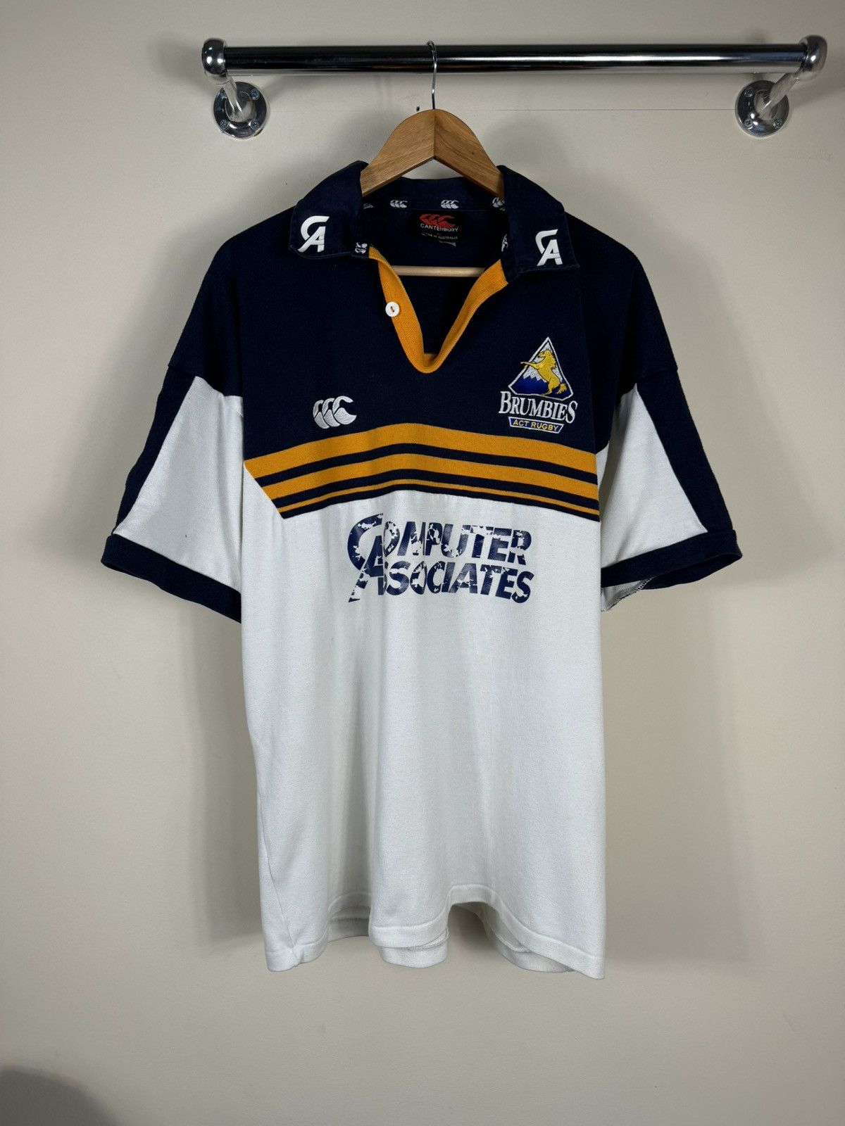 Canterbury of New Zealand Vintage 1999 Brumbies Act Rugby Shirt Jersey Canterbury Size US XL / EU 56 / 4 - 1 Thumbnail