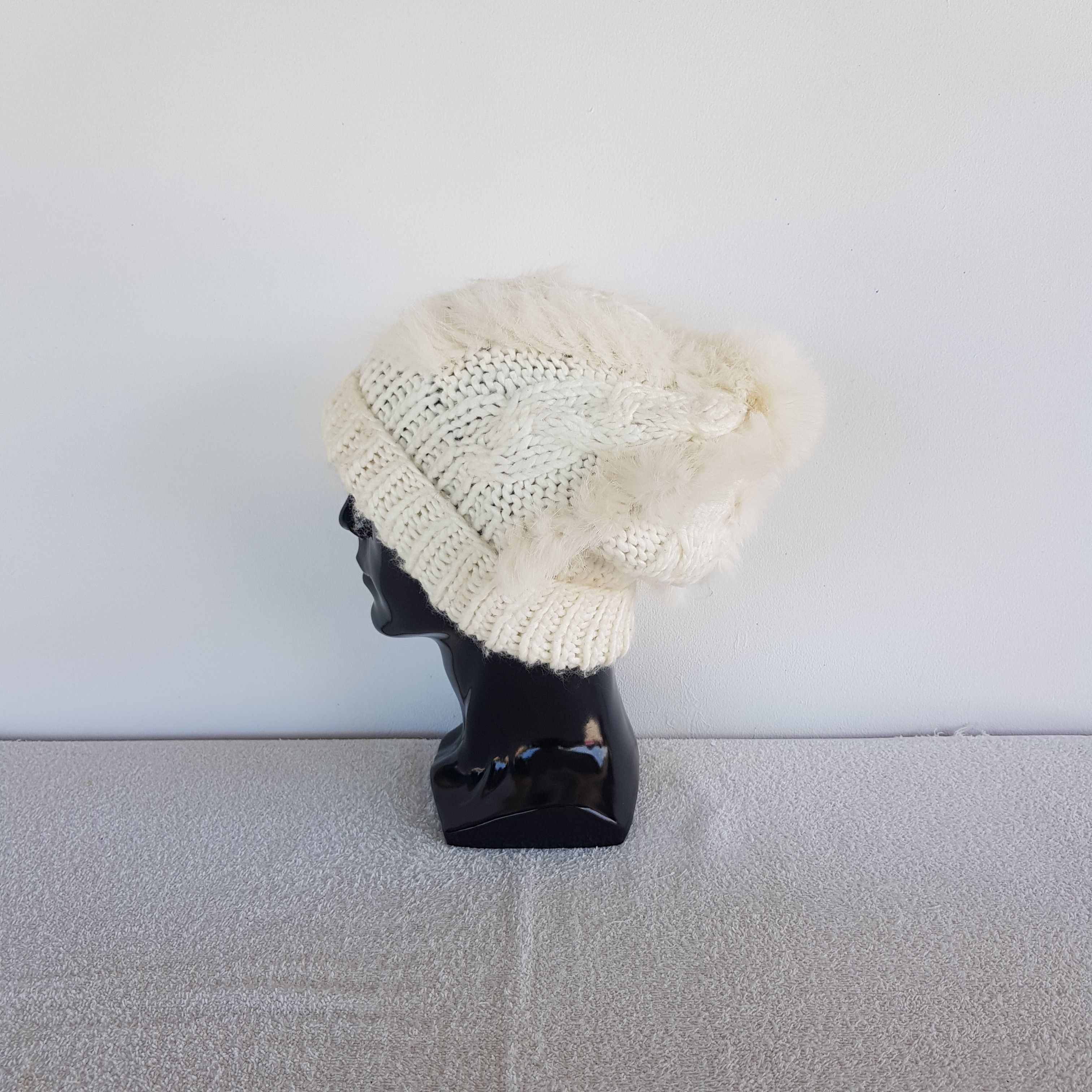 Japanese Brand Vintage Japanese Crochet Beanie Ribbed Isle Knit Snow Caps. Size ONE SIZE - 5 Thumbnail
