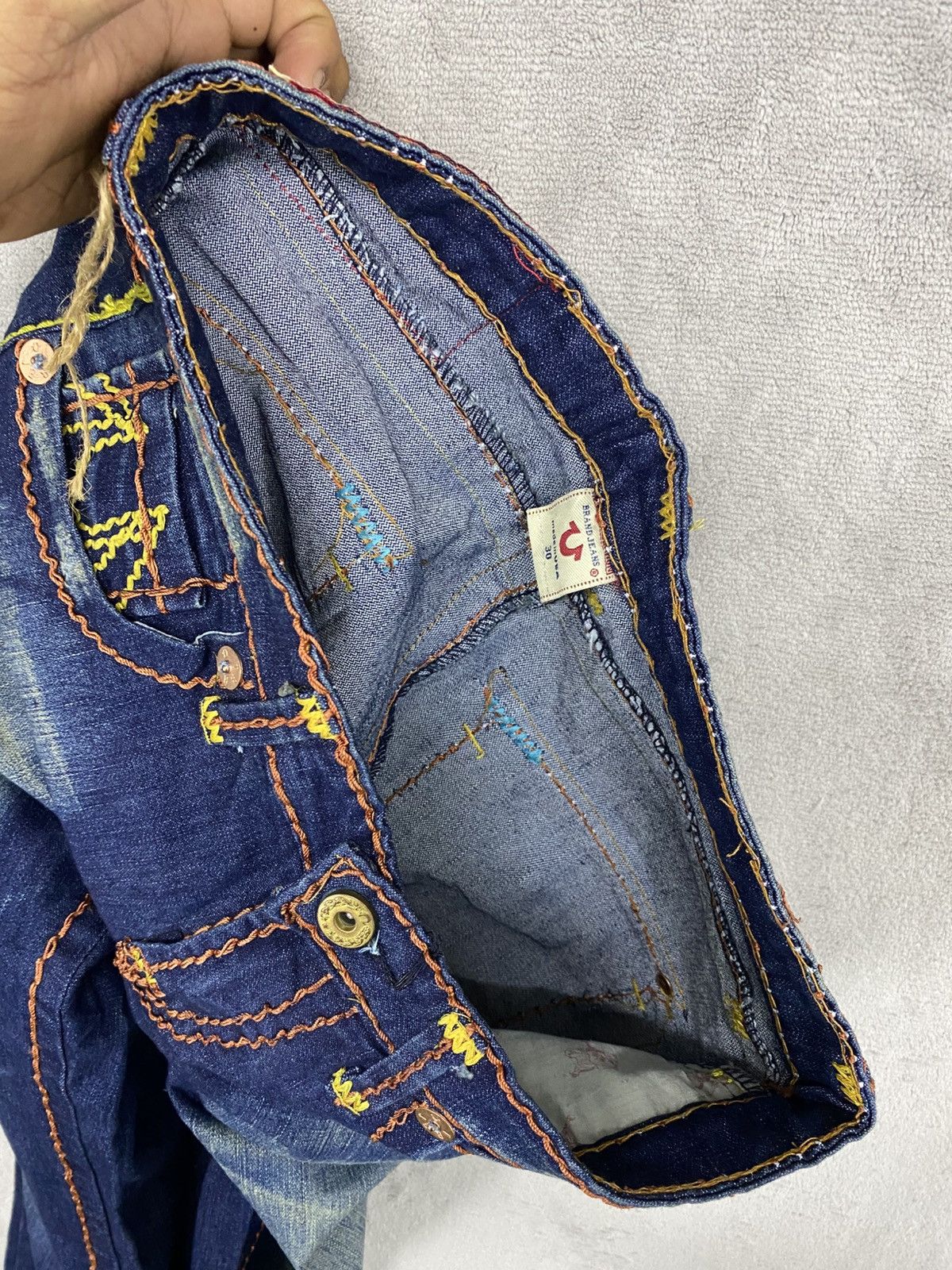 True Religion RARE🔥TRUE RELIGION BILLY BIG T “MADE IN USA” Size US 30 / EU 46 - 16 Thumbnail