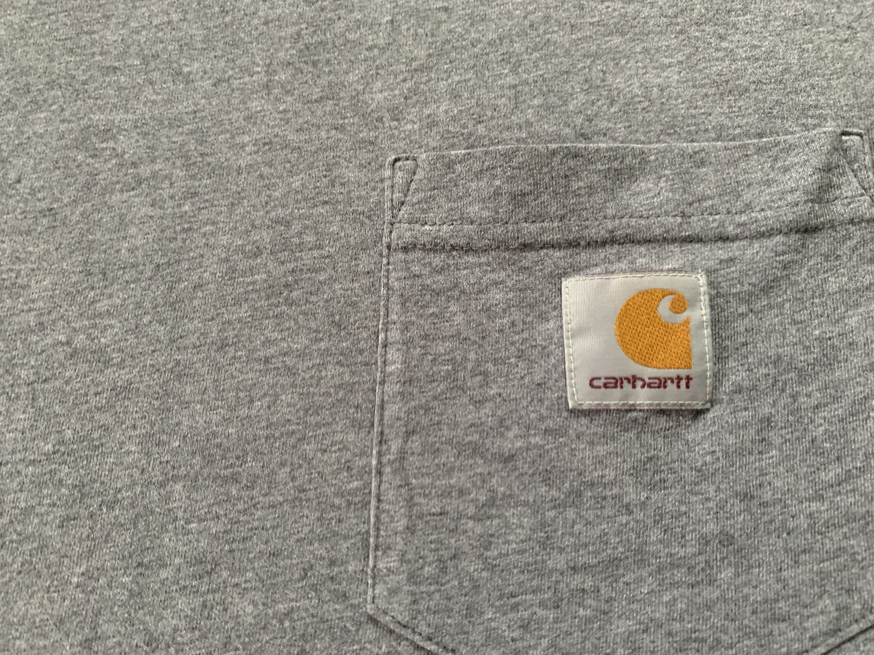 Carhartt × Vintage Carhartt Basic Grey Pocket T-Shirt Size US S / EU 44-46 / 1 - 5 Thumbnail