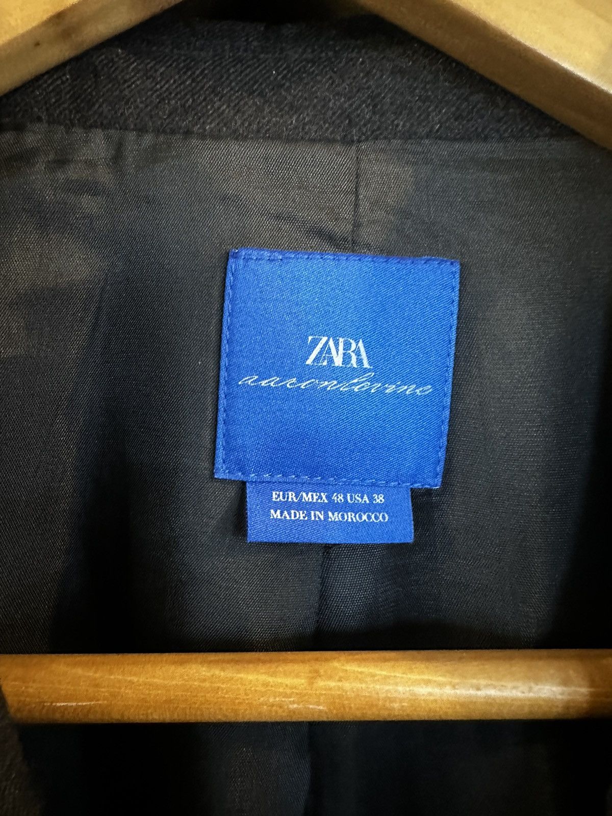 Other DOUBLE BREASTED WOOL SUIT BLAZER AARON LEVINE X ZARA size 38 Size US M / EU 48-50 / 2 - 5 Thumbnail