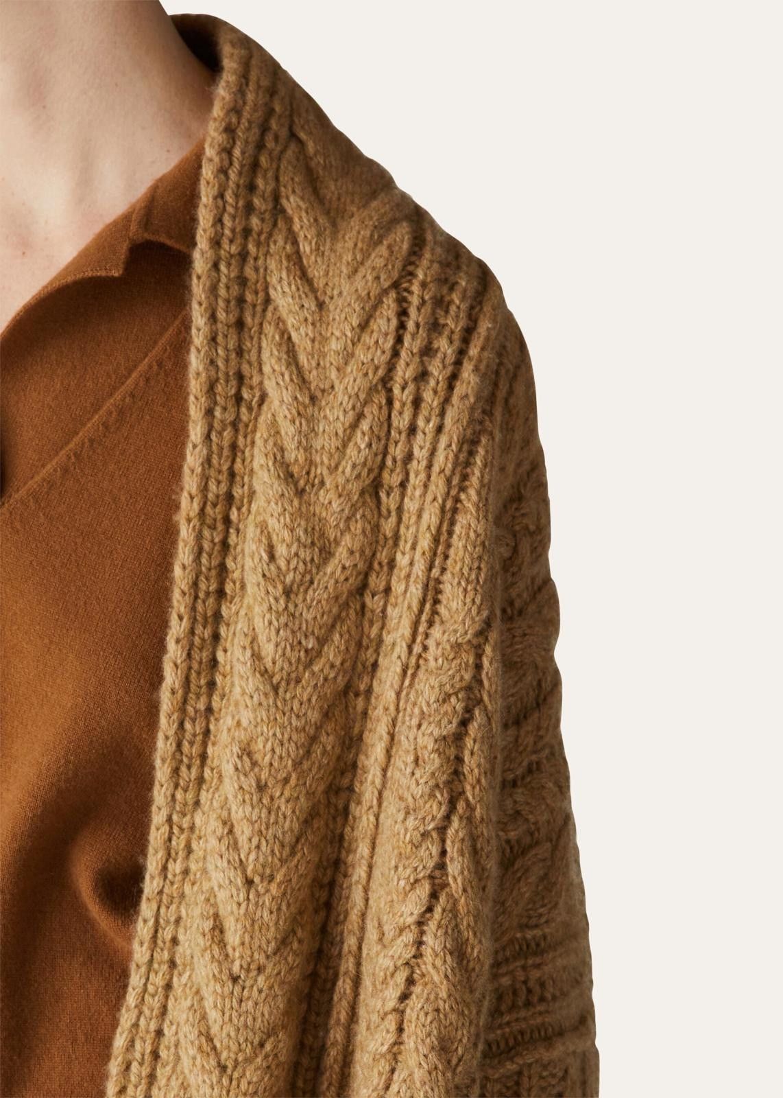 Loro Piana o1srvl11e0824 Erdenet Cashmere Cardigan in Brown Size XXL / US 16-18 / IT 52-54 - 6 Thumbnail