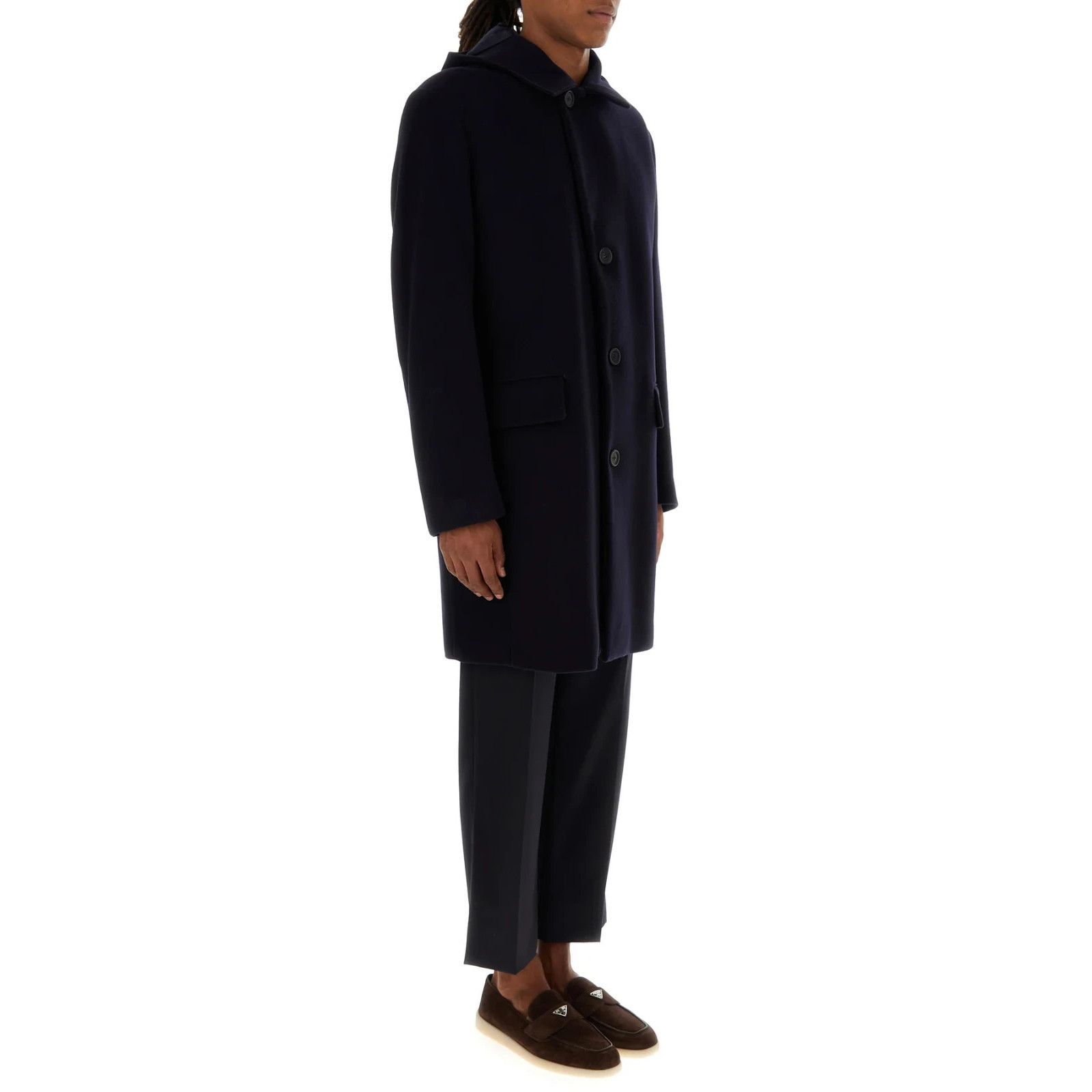 Prada PRADA Midnight Blue Wool Blend Coat New & Authentic (Men's s Size US M / EU 48-50 / 2 - 3 Thumbnail