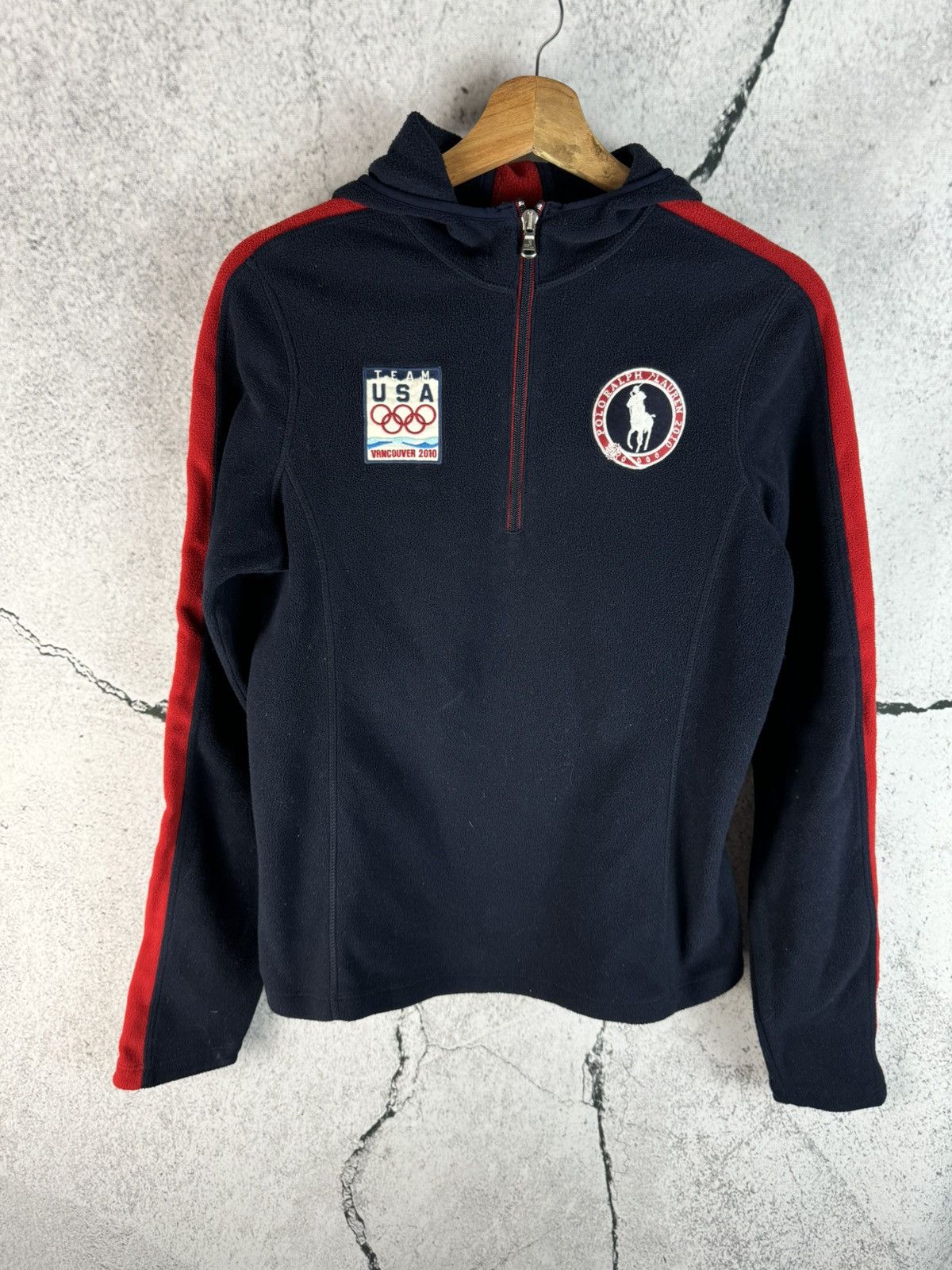 Polo Ralph Lauren Vintage Olympic 2010 Polo Ralph Lauren Women’s Zip Fleece Size M / US 6-8 / IT 42-44 - 1 Thumbnail