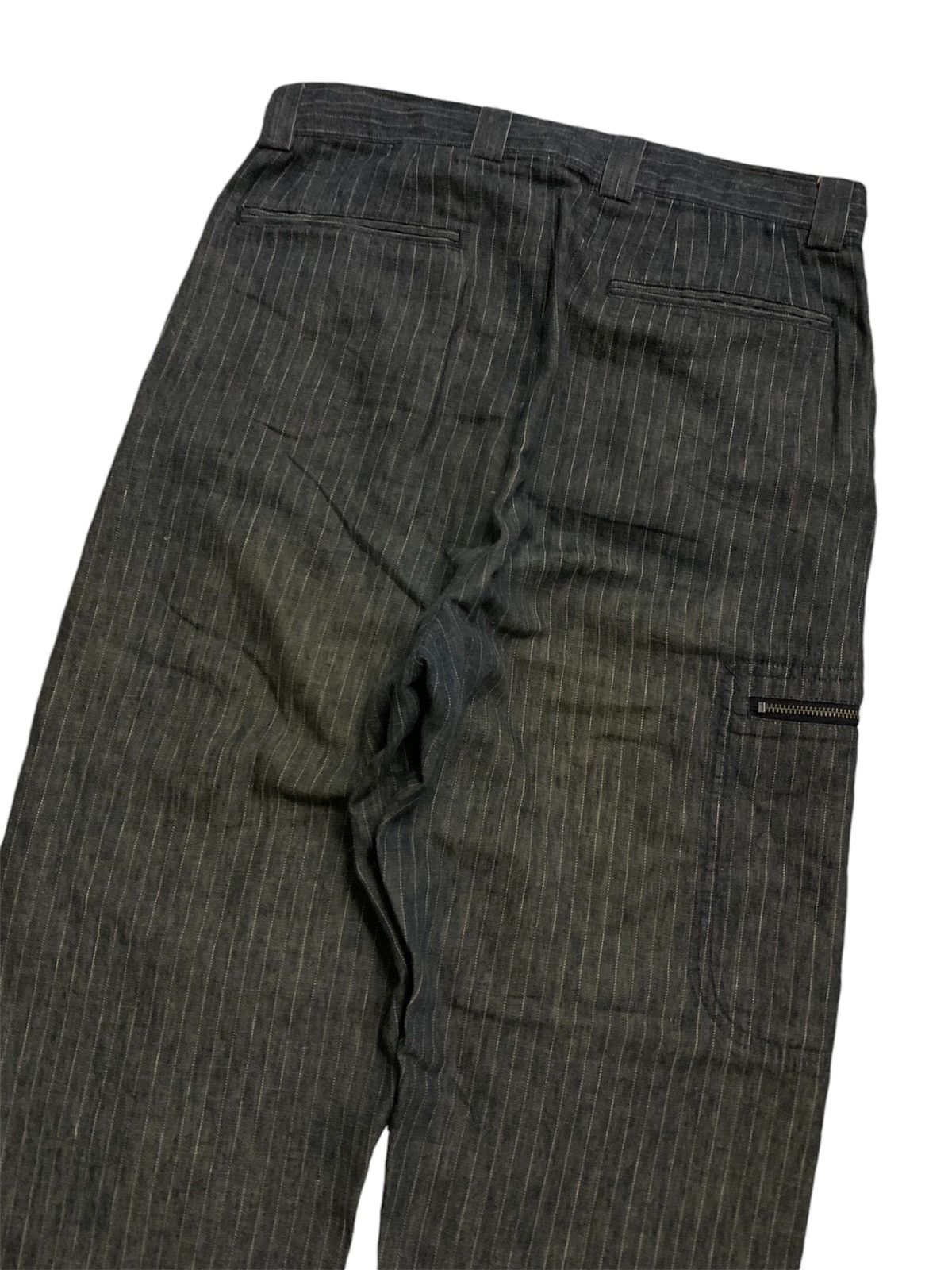 Issey Miyake 💥Vintage Nazareno Gabrielli Stripe Wide Pant Size US 30 / EU 46 - 4 Thumbnail