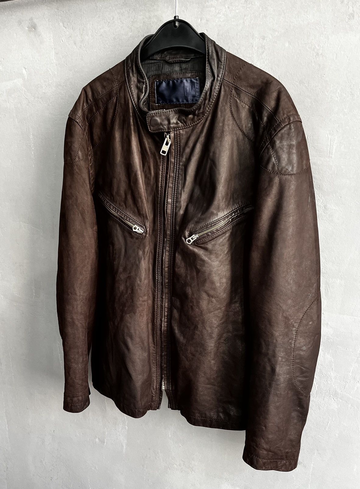 Gap × Vintage Gap biker leather jacket Size US XL / EU 56 / 4 - 1 Thumbnail