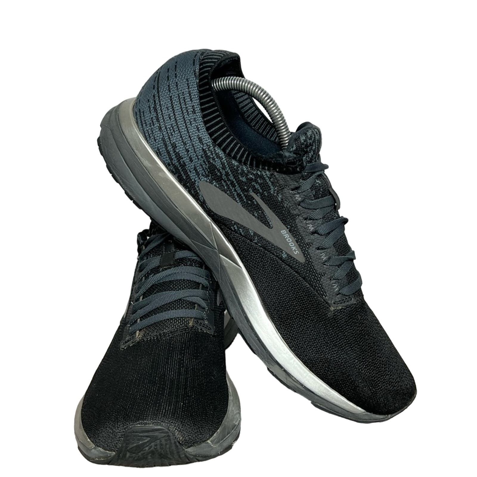 Brooks Brooks Men’s Ricochet Black Silver Running Shoes Size 11.5 Size US 11.5 / EU 44-45 - 3 Thumbnail
