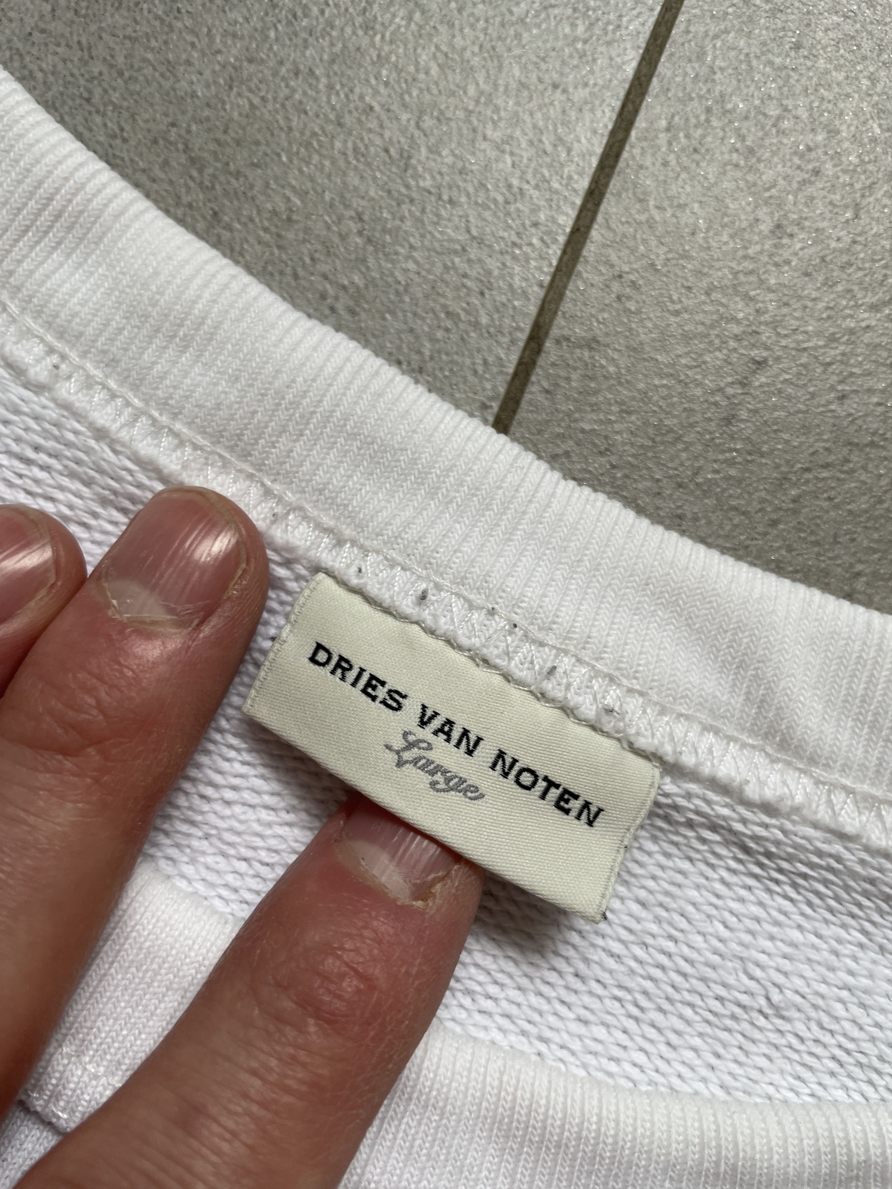 Dries Van Noten DRIES VAN NOTEN DREAM BABY DREAM WHITE AW22 CREWNECK Size US L / EU 52-54 / 3 - 6 Thumbnail