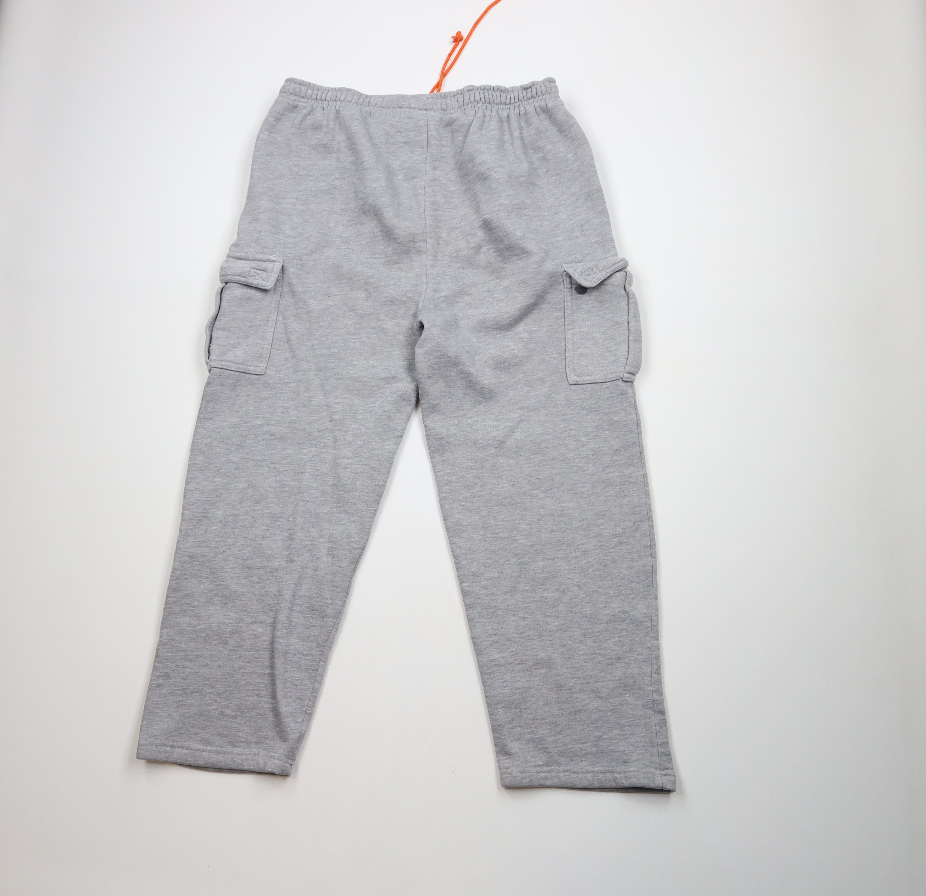 Vintage Vintage 90s Y2K Streetwear Wide Leg Cargo Sweatpants Gray Size US 40 / EU 56 - 12 Thumbnail