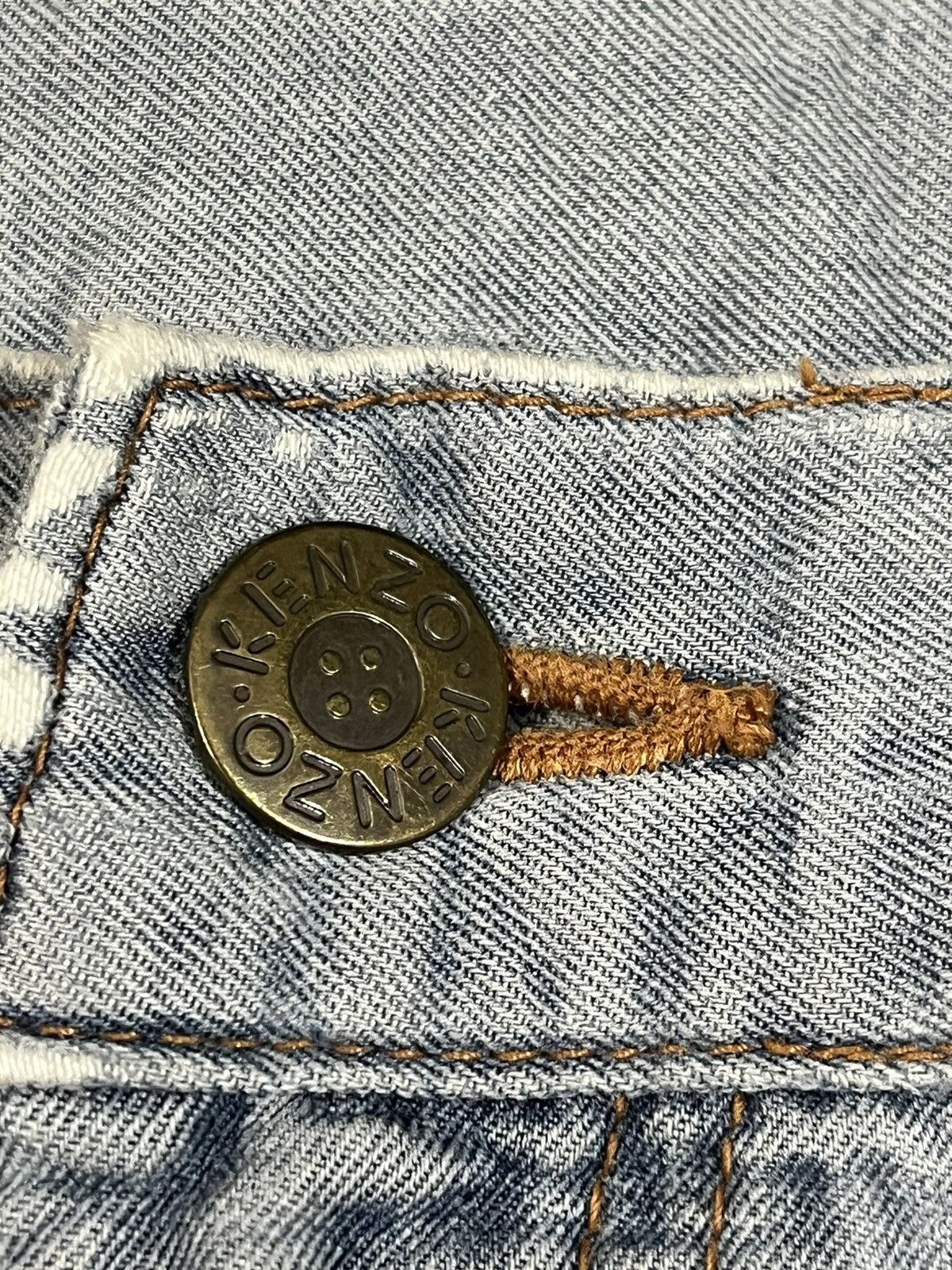 Kenzo Vintage Kenzo Scovill Baggy Distressed Denim Size US 33 - 5 Thumbnail