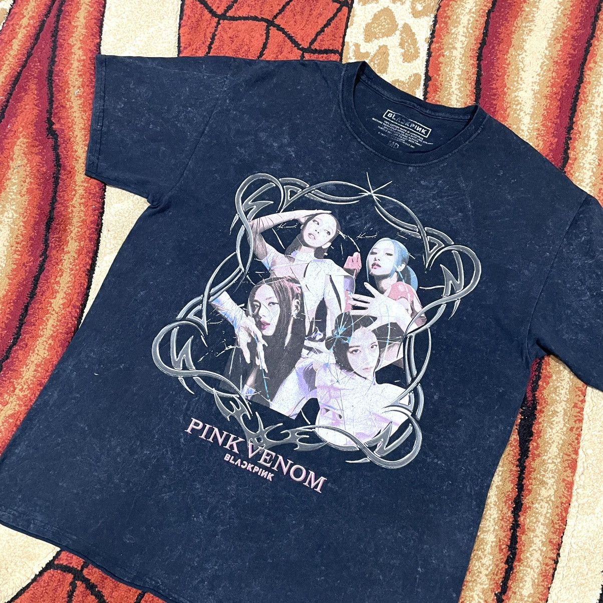 Band Tees Thrashed Faded Blackpink Pink Venom Song Rare T Shirt Size US L / EU 52-54 / 3 - 1 Thumbnail