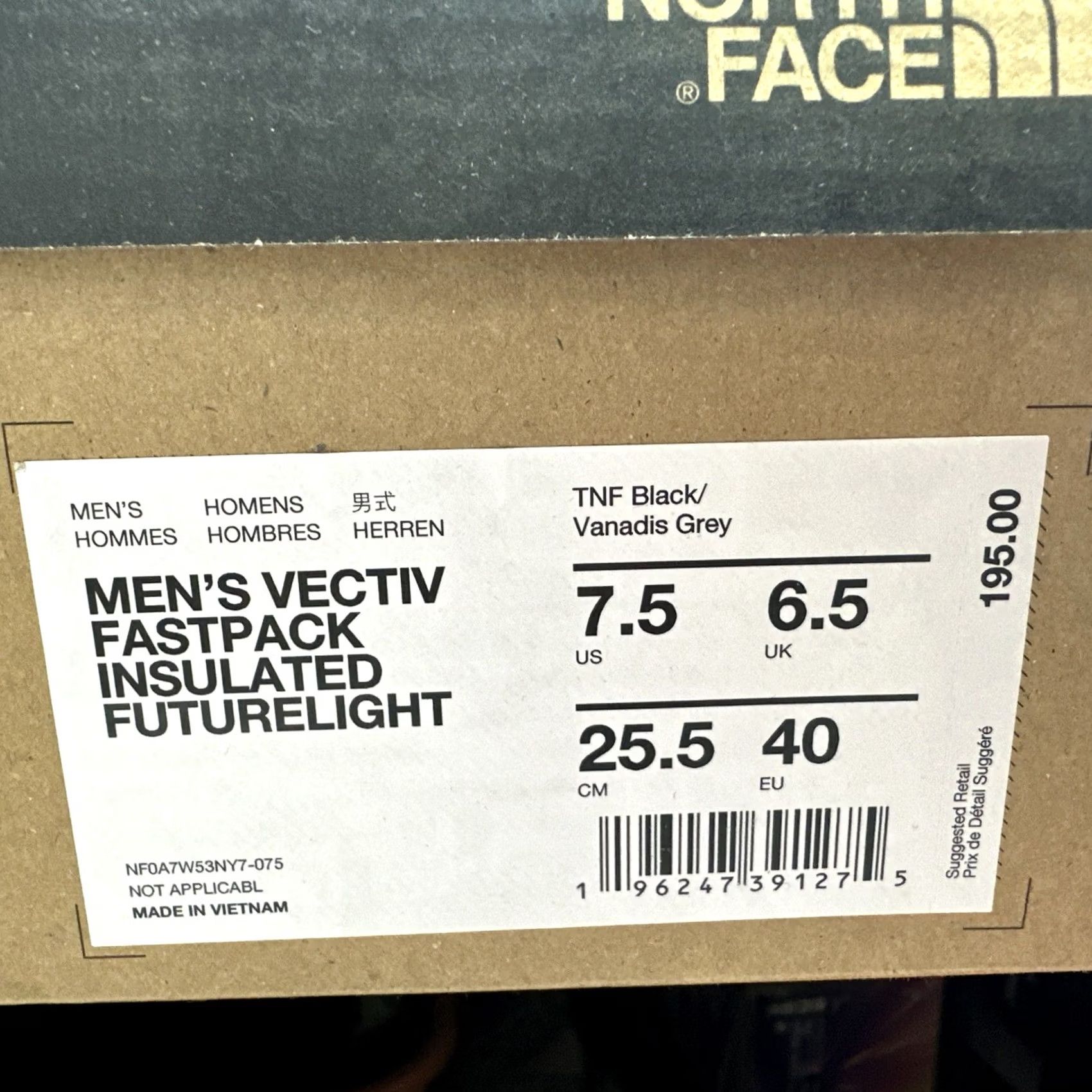 The North Face The North Face VECTIV Fastpack Mid Futurelight Boots Mens 7.5 Waterproof Nylon Hiking Boot TNF Black / Vanadis Grey Size US 8 / EU 41 - 8 Thumbnail