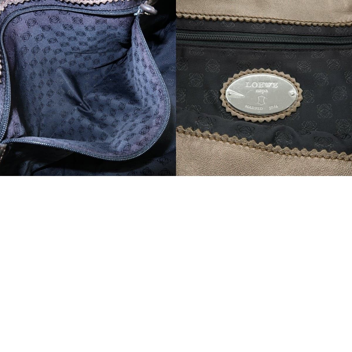 Loewe Loewe Anagram Nappa Leather Tote Brown Size ONE SIZE - 8 Thumbnail