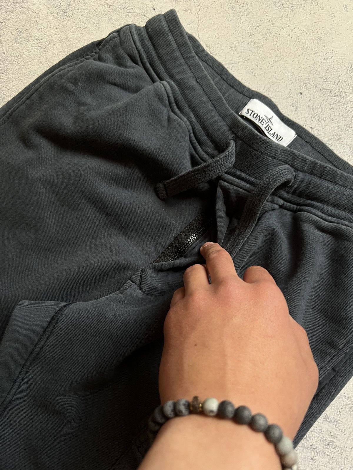 Stone Island × Vintage STONE ISLAND Heavy cotton joggers PATCH logo pants trousers Size US 31 - 6 Thumbnail