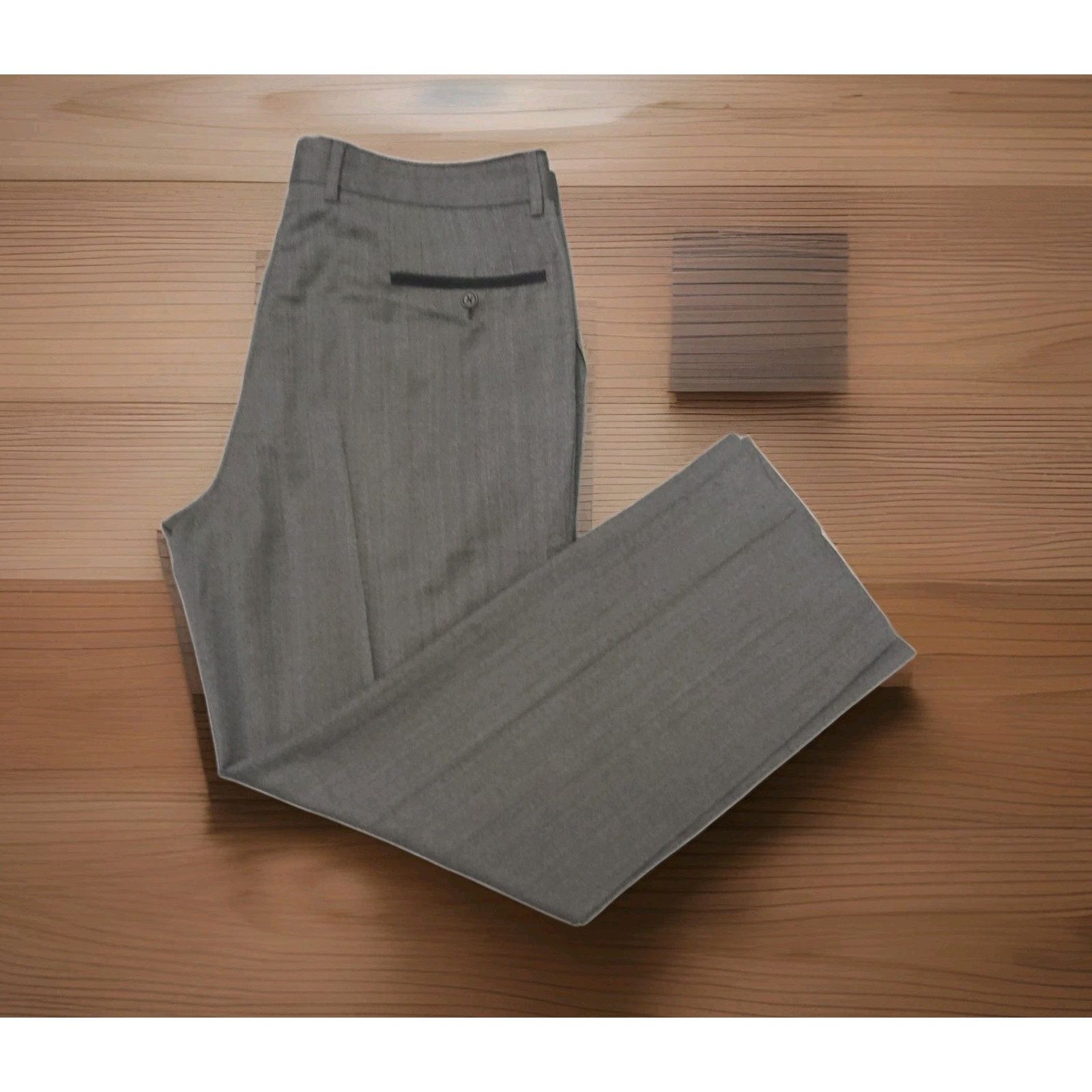 John Varvatos John Varvatos Striped Wool Flat Dress Trouser USA 52(36×29) Size US 36 / EU 52 - 3 Thumbnail