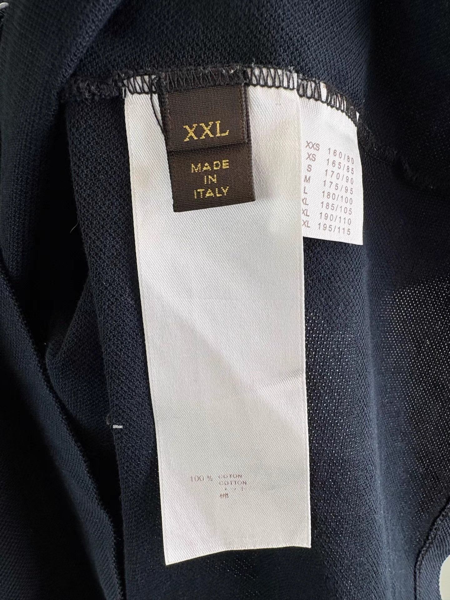 Louis Vuitton Black Short Sleeve Polo Shirt with Gray Collar Size US XXL / EU 58 / 5 - 5 Thumbnail