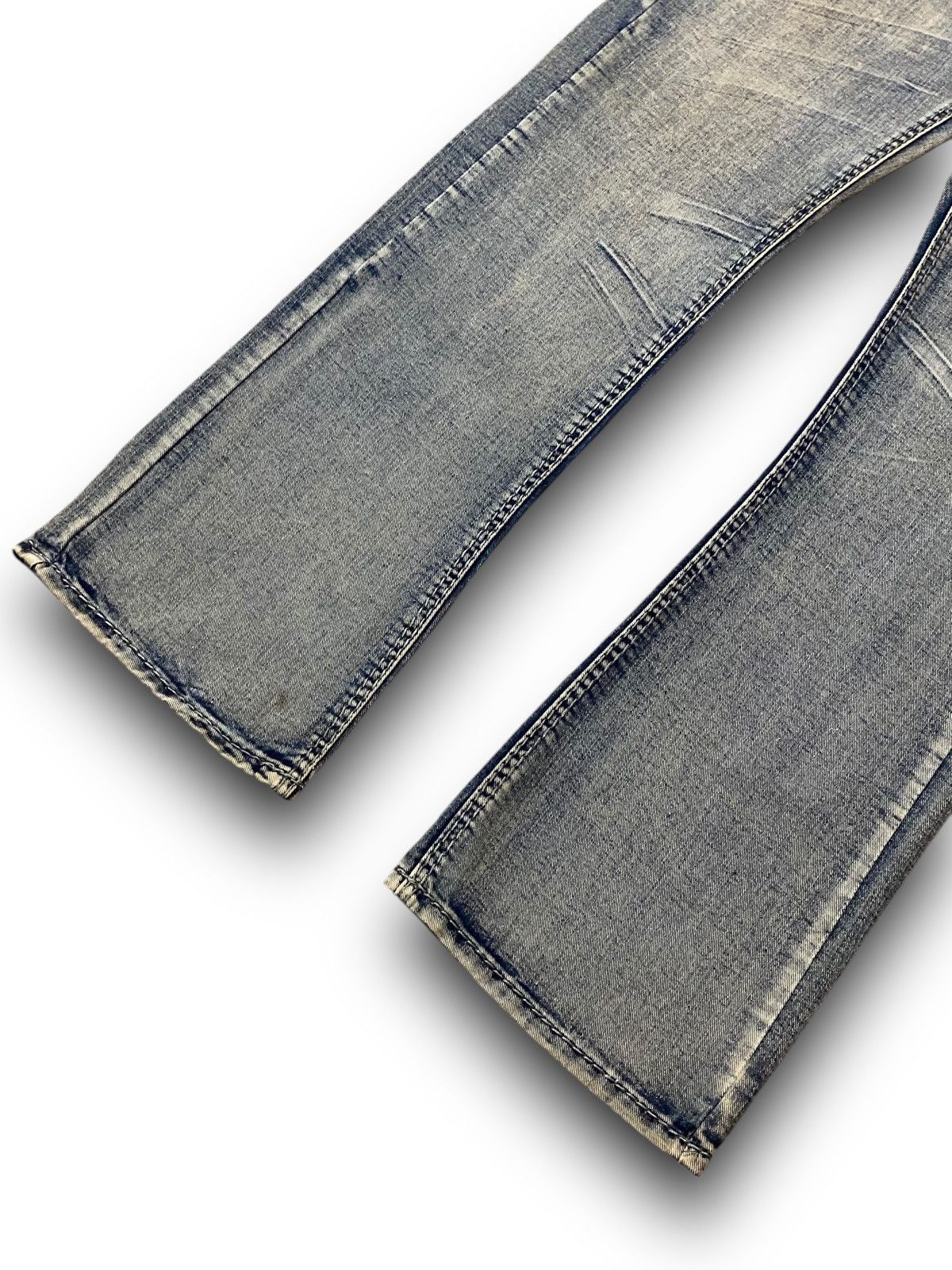 If Six Was Nine FLARE Black Skeleton Stone Wash Studded Cross Bootcut Denim Size US 34 / EU 50 - 5 Thumbnail