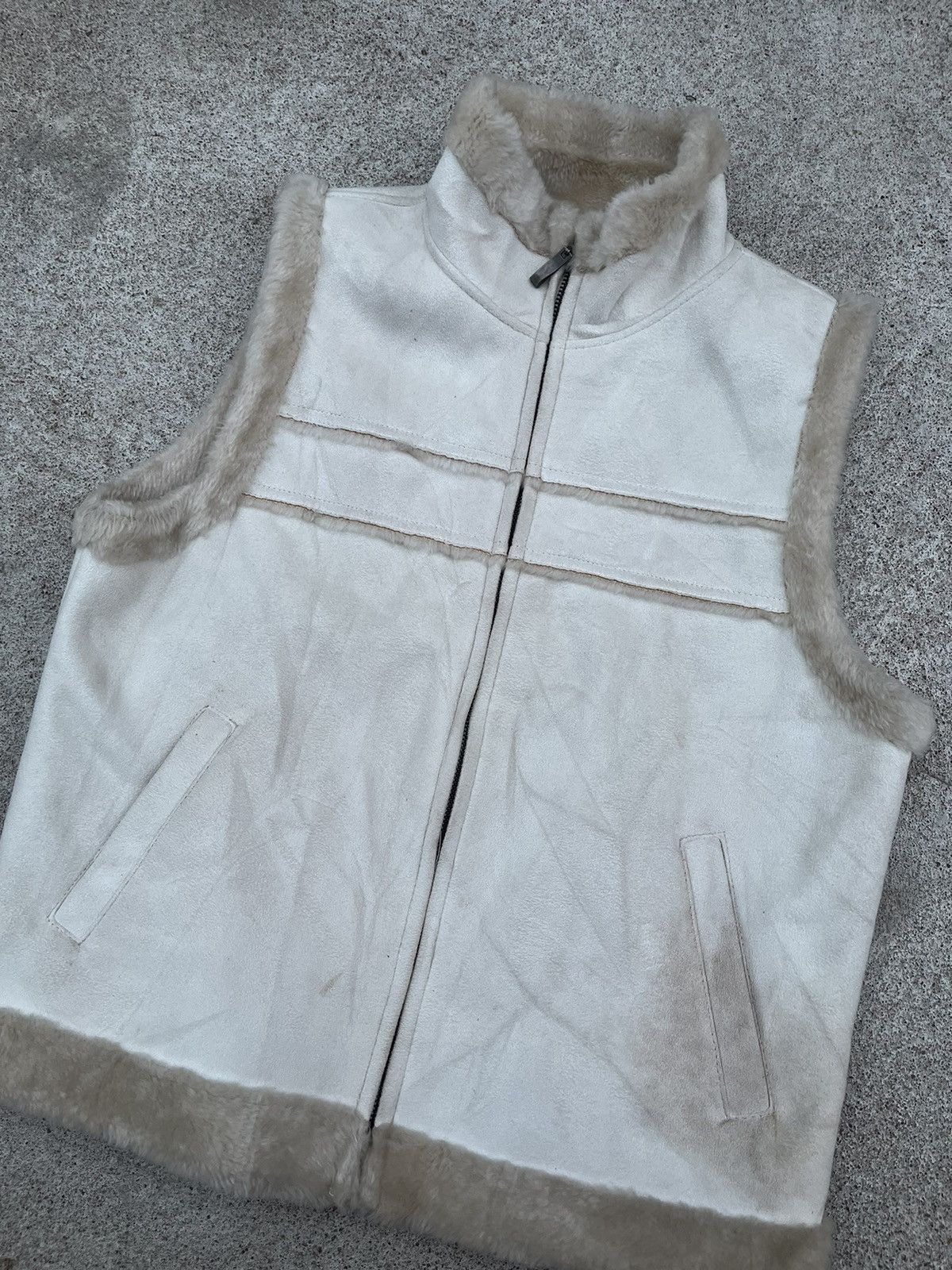 14th Addiction Providence~Japanese Fur Suede Leather Vest Sherpa lgb Style Size US S / EU 44-46 / 1 - 4 Thumbnail