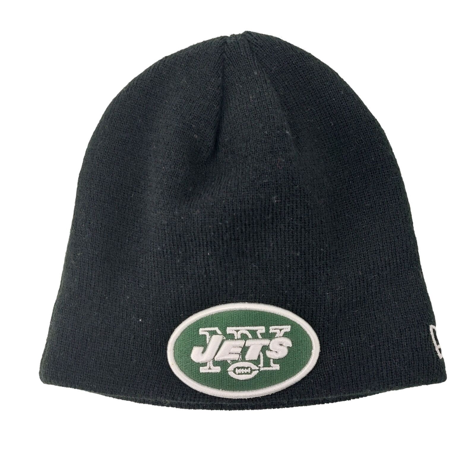 NFL NY Jets Black Knit Beanie Hat Sports NFL Football Adult Logo Size ONE SIZE - 1 Thumbnail