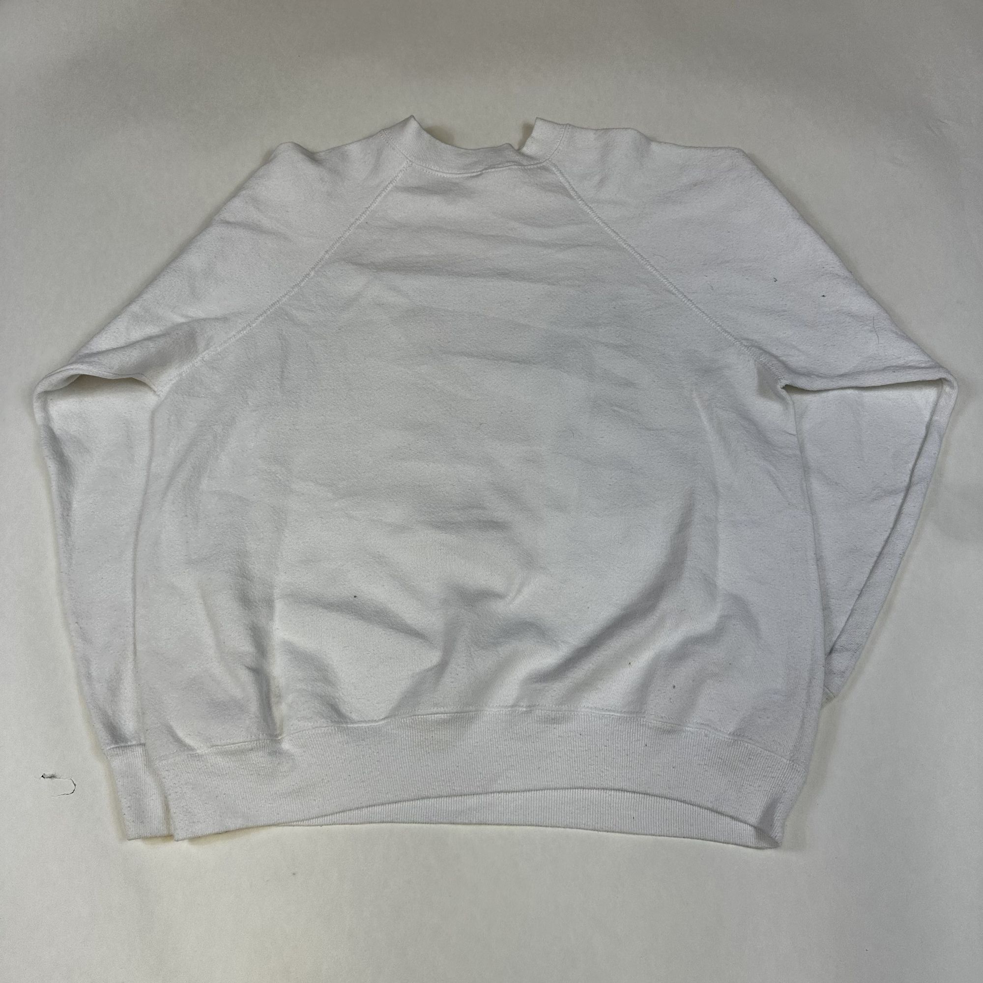 Vintage Vintage White Navy Sweatshirt Medium Jostens Raglan Crewneck Size US M / EU 48-50 / 2 - 2 Thumbnail