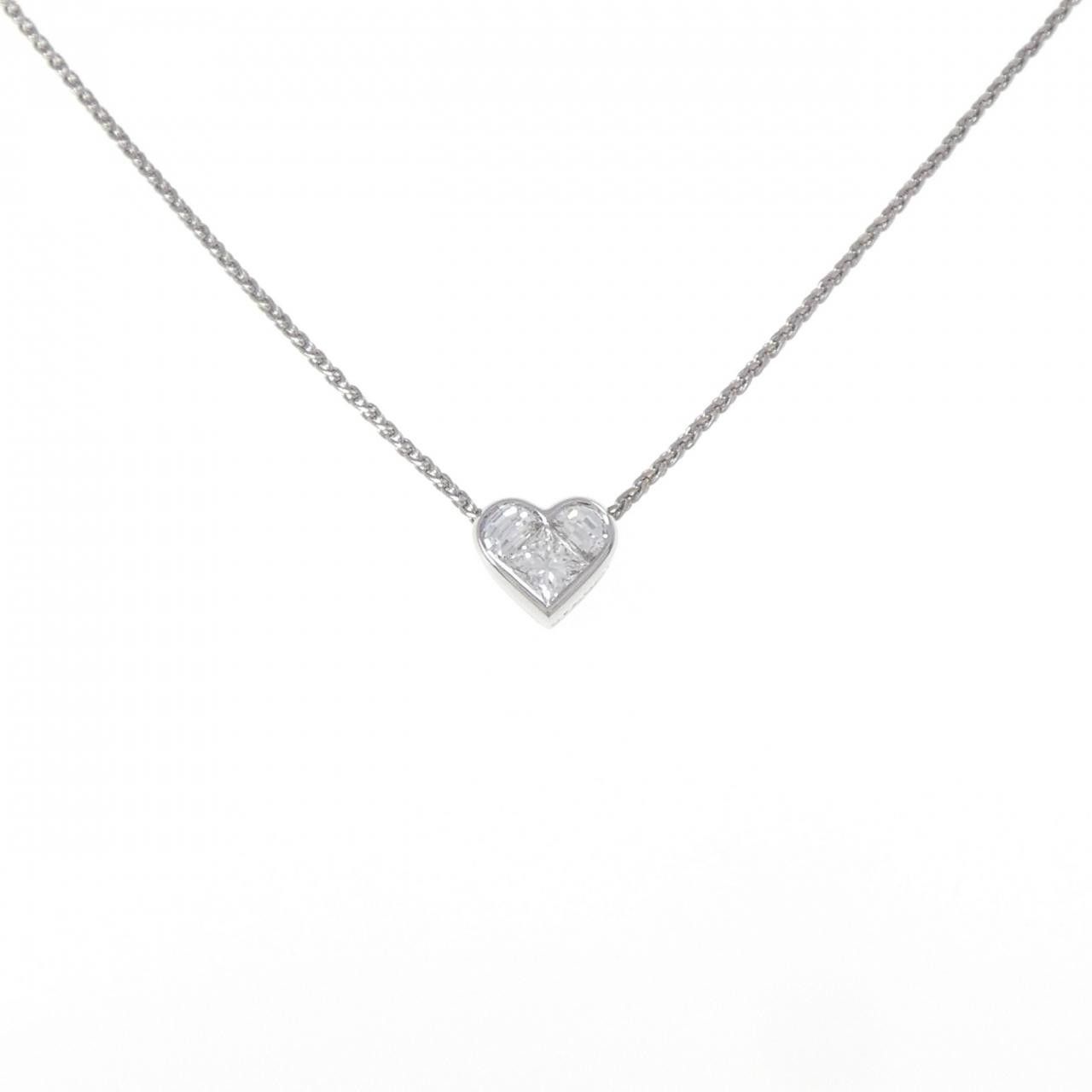 Bvlgari Bvlgari Bvlgari Cuore 750 White Gold Diamond Necklace Precious Metal Necklace DUTY FREE for USA Size ONE SIZE - 1 Thumbnail
