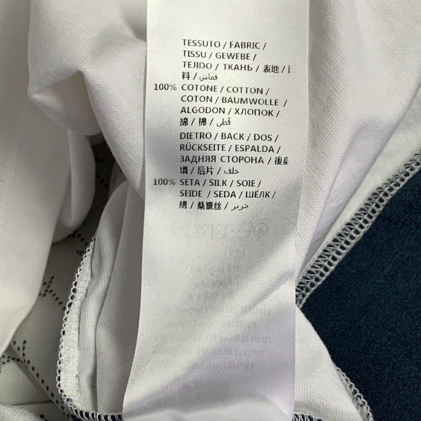 Stella McCartney STELLA McCARTNEY L White Burgundy Navy Cotton Logo Pullover Size L / US 10 / IT 46 - 7 Thumbnail