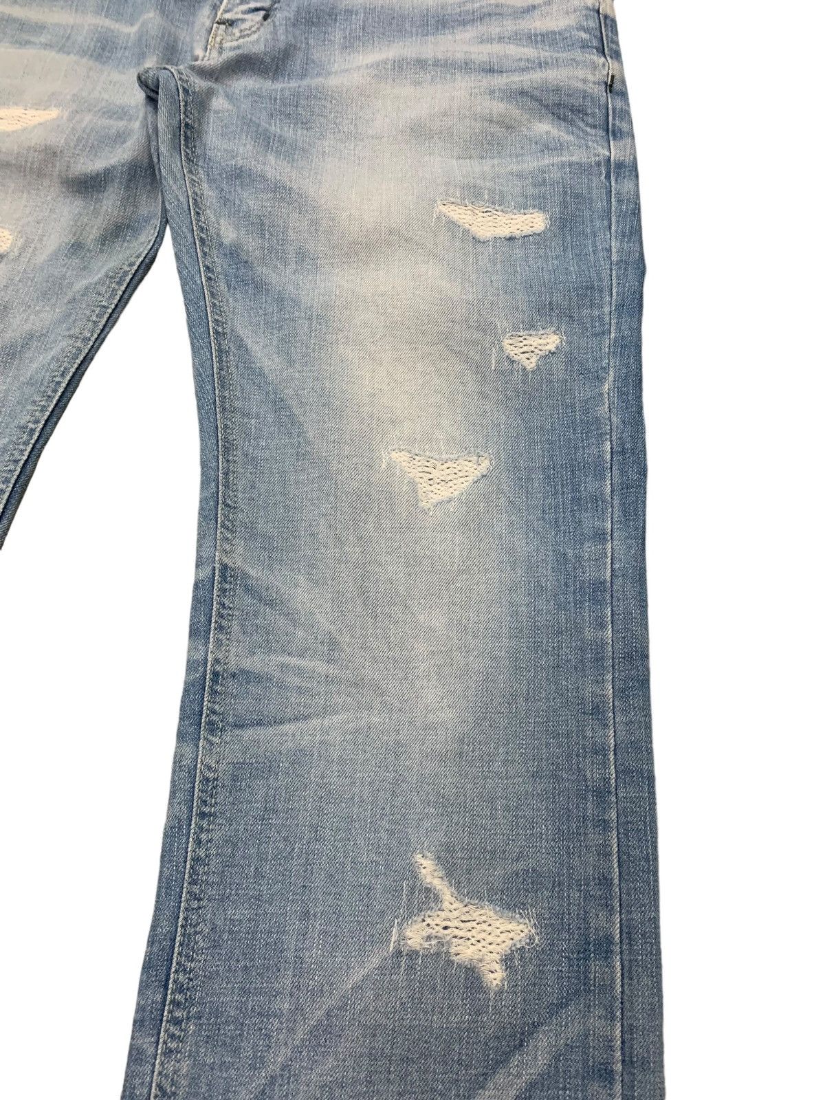 20471120 × If Six Was Nine × Japanese Brand Arix Constructed Distressed Denim Pants (AC13) Size US 34 / EU 50 - 4 Thumbnail