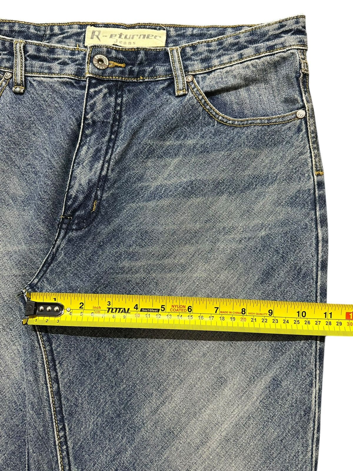 Japanese Brand Vintage Japanese Brand Blue Faded Wash Whiskers Style Jeans Size US 34 / EU 50 - 16 Thumbnail