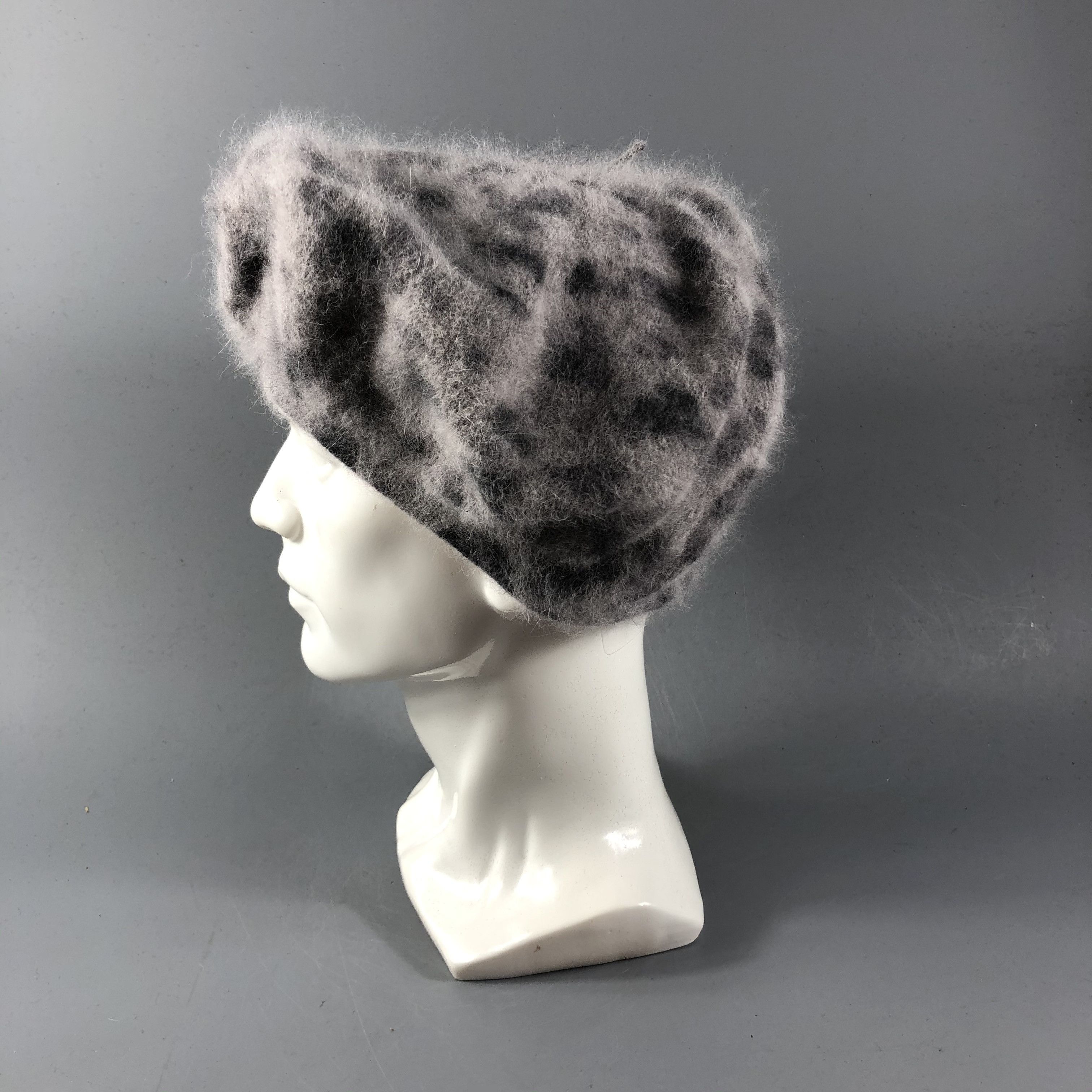 Vintage GILFY Spotted Faux Fur Barret Beanie Snowcap Snow Hat B776 Size ONE SIZE - 2 Thumbnail