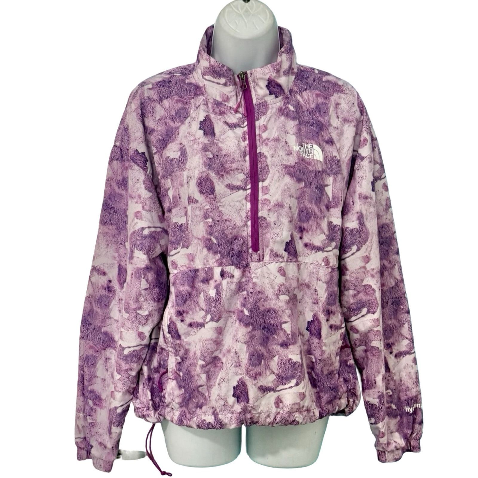 The North Face North Face Purple White Hydrenaline ¼ Zip Pullover Jacket L Size L / US 10 / IT 46 - 1 Thumbnail