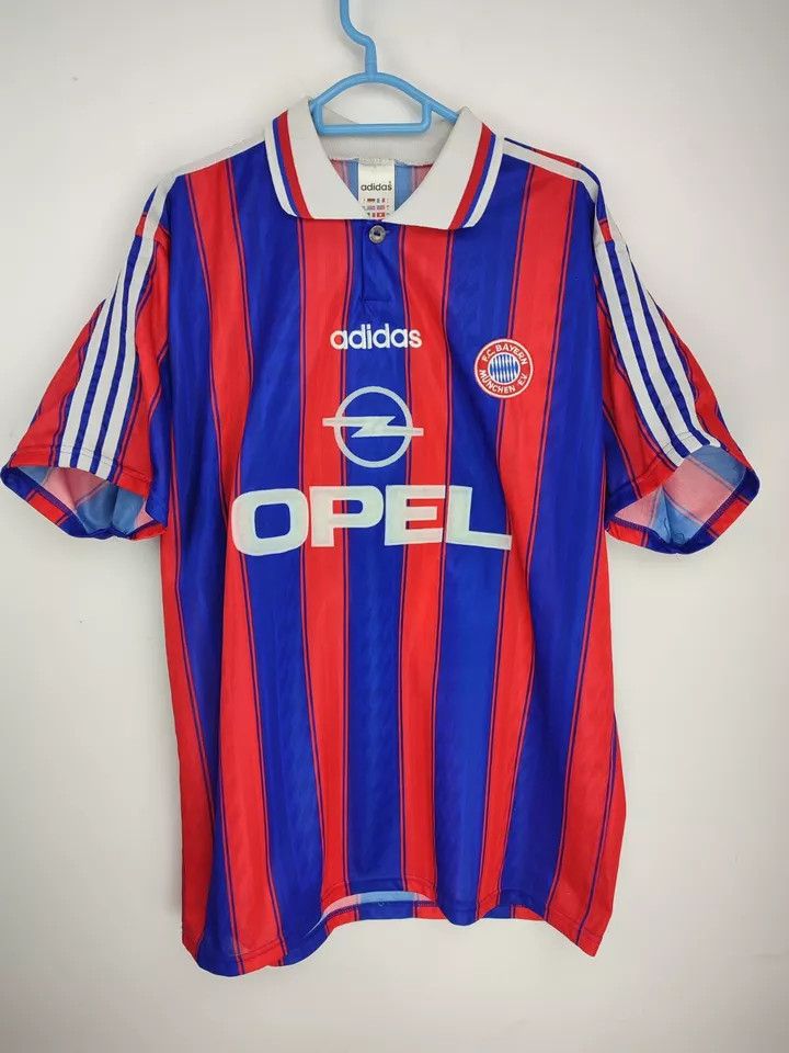 Adidas 1995/97 FC Bayern Munich Munchen 20 #RIZZITELLI Home Kit Size US L / EU 52-54 / 3 - 8 Thumbnail