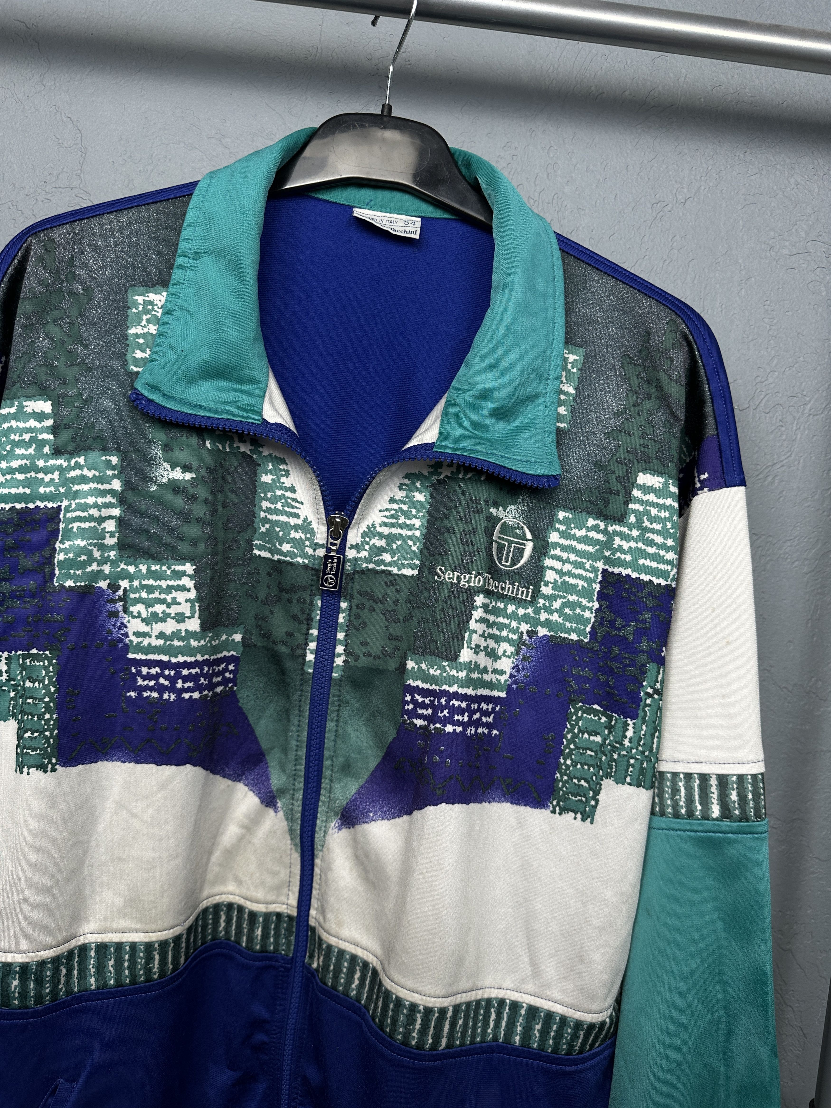 Sergio Tacchini Sergio Tacchini 90s Vintage Mens Track Top Jacket Size US L / EU 52-54 / 3 - 2 Thumbnail