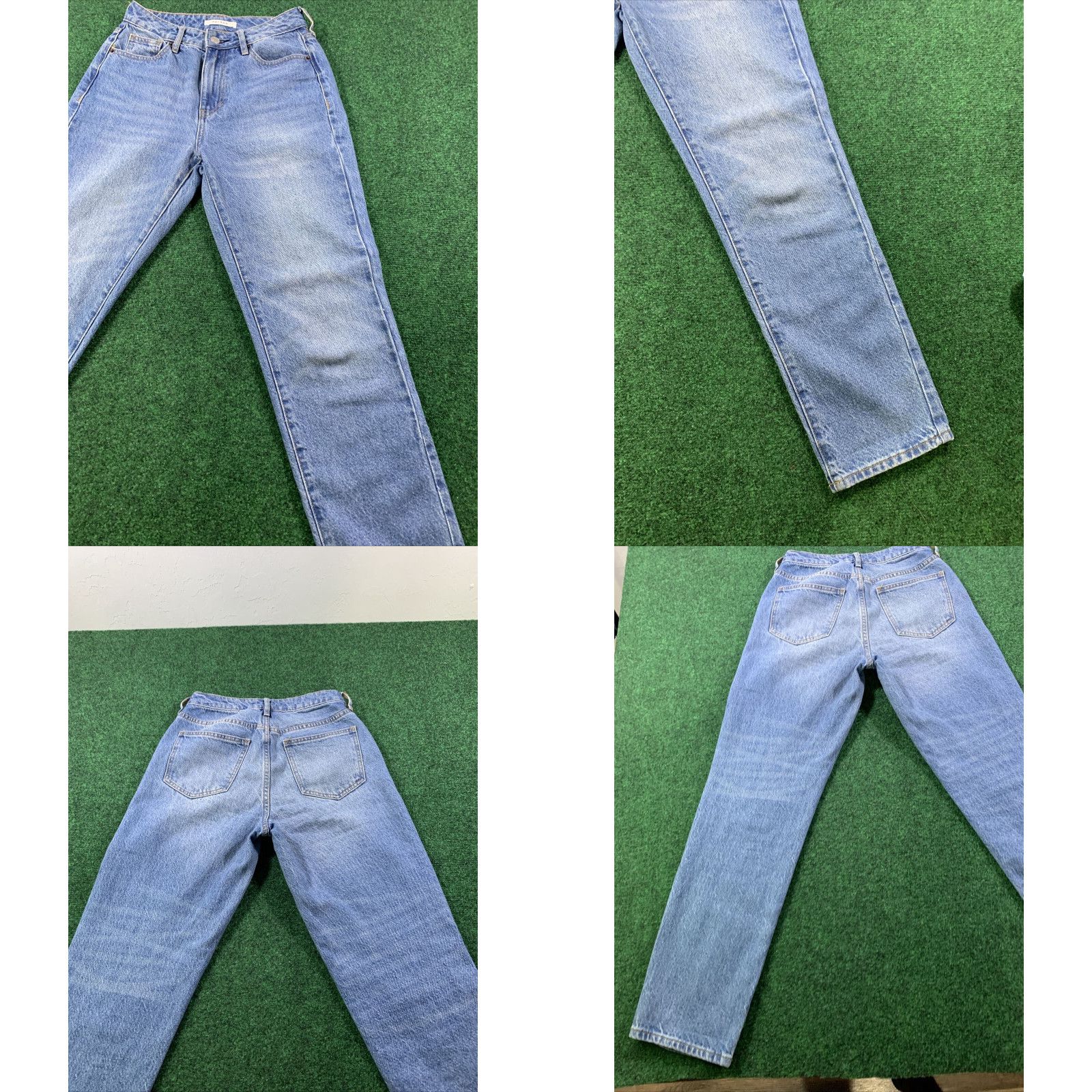 Pacsun PACSUN Women's High Rise Slim Blue Denim Jeans Size 24 Slit Bottoms Size 42" / US 20 - 8 Thumbnail