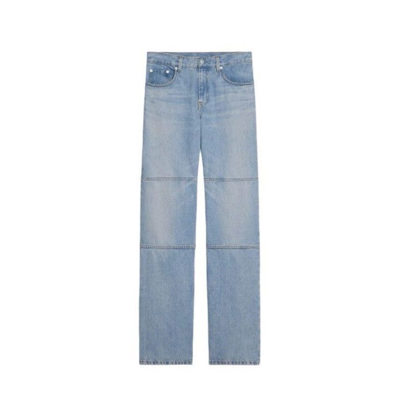 Helmut Lang Helmut Lang size 32SS24 Light Blue Loose Relaxed Zip Denim Size US 32 / EU 48 - 1 Thumbnail