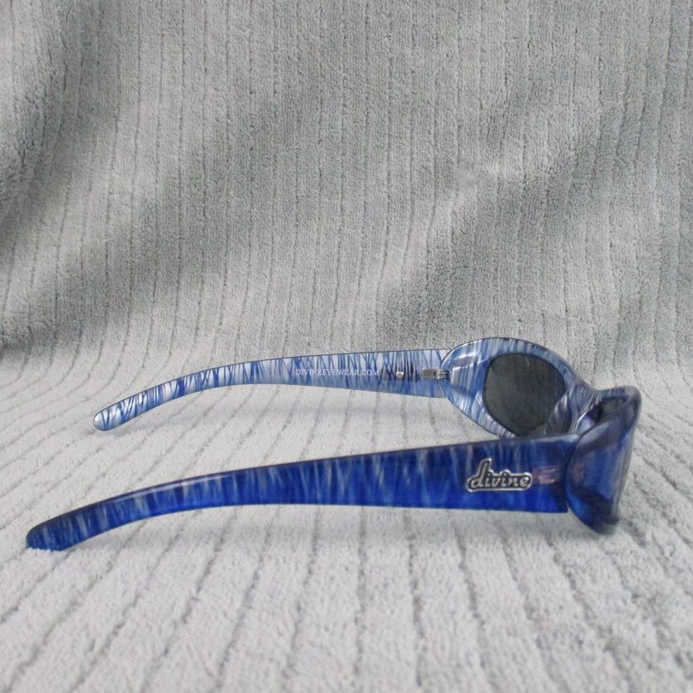 Other New Divine Eyewear Kali Blue Silver Striped/Smoke Sunglasses Size ONE SIZE - 5 Thumbnail