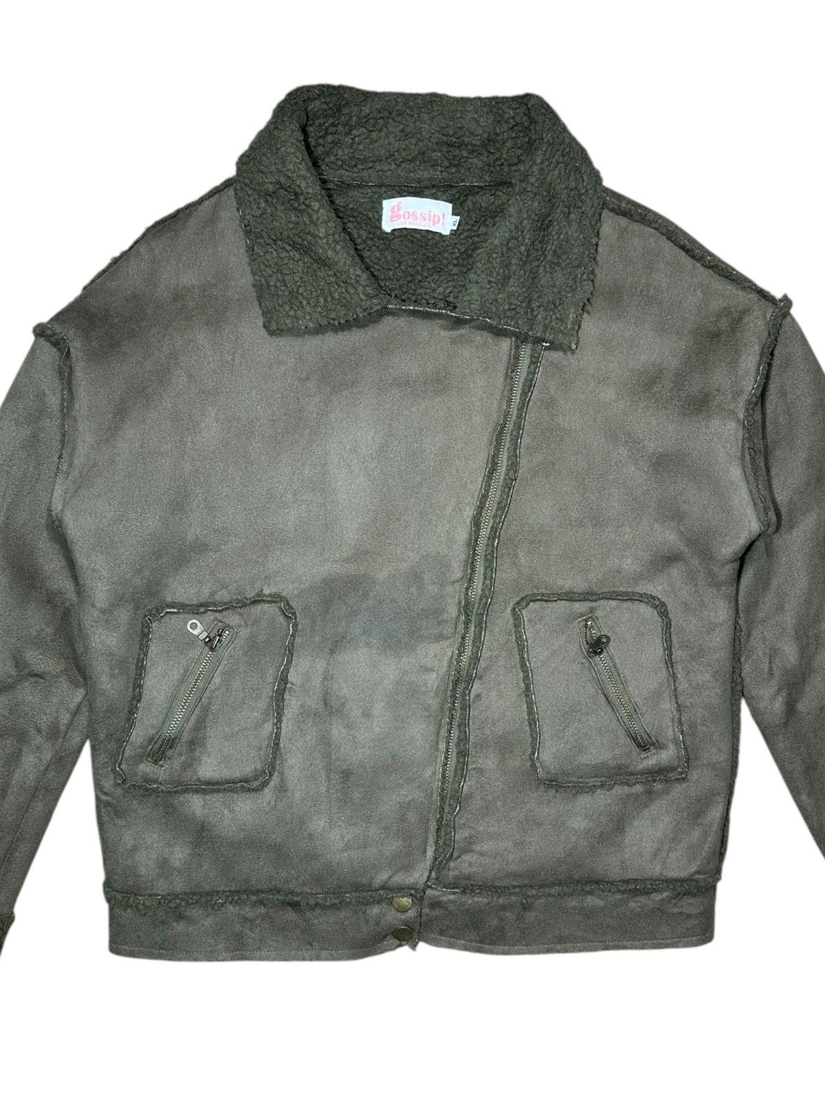 Japanese Brand Gossip ! fleece sherpa jacket Size L / US 10 / IT 46 - 2 Thumbnail