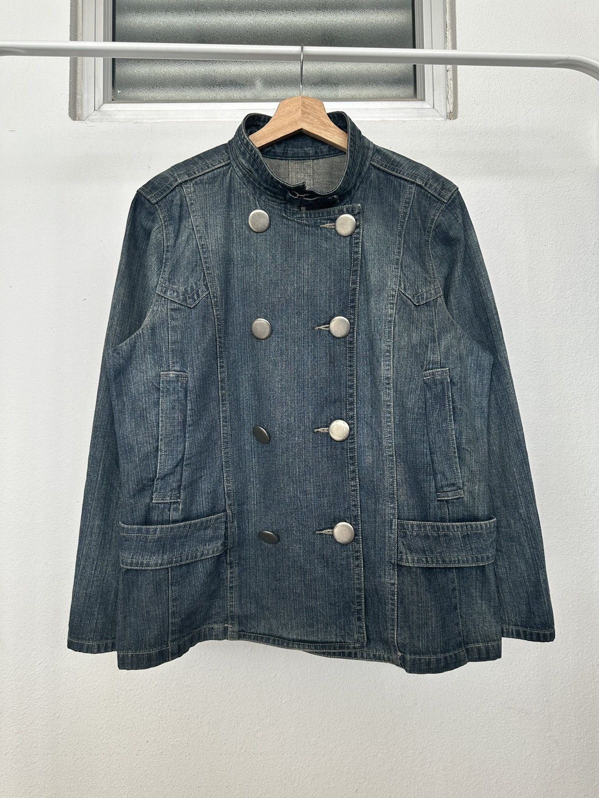 Comme Ca Ism 00's Eastboy double breasted hybrid denim jacket Size US M / EU 48-50 / 2 - 13 Thumbnail